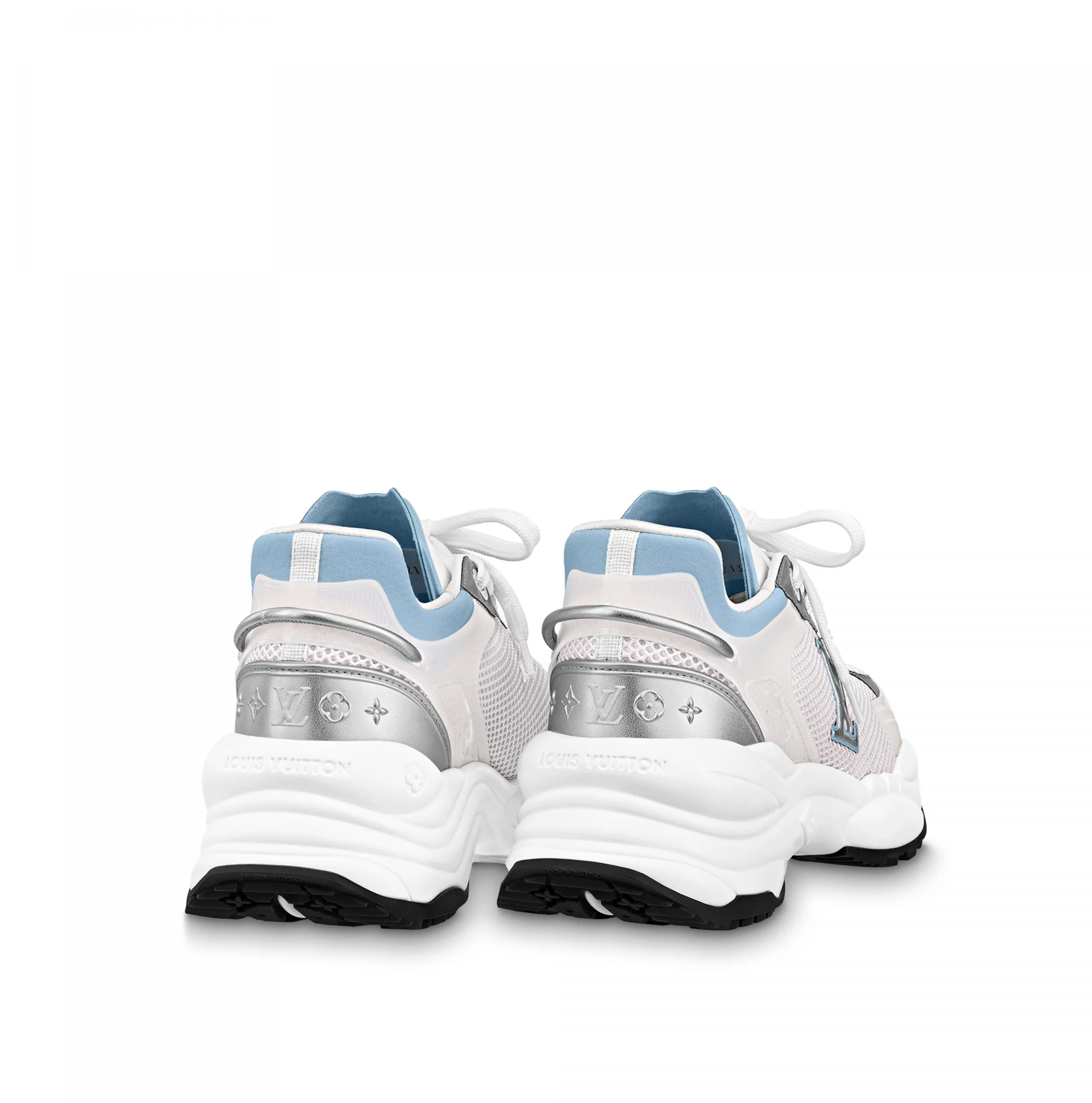 Store shopping Bagsaaa LV Run 55 Sneaker Monogram Flowers Blue 1ABVIR