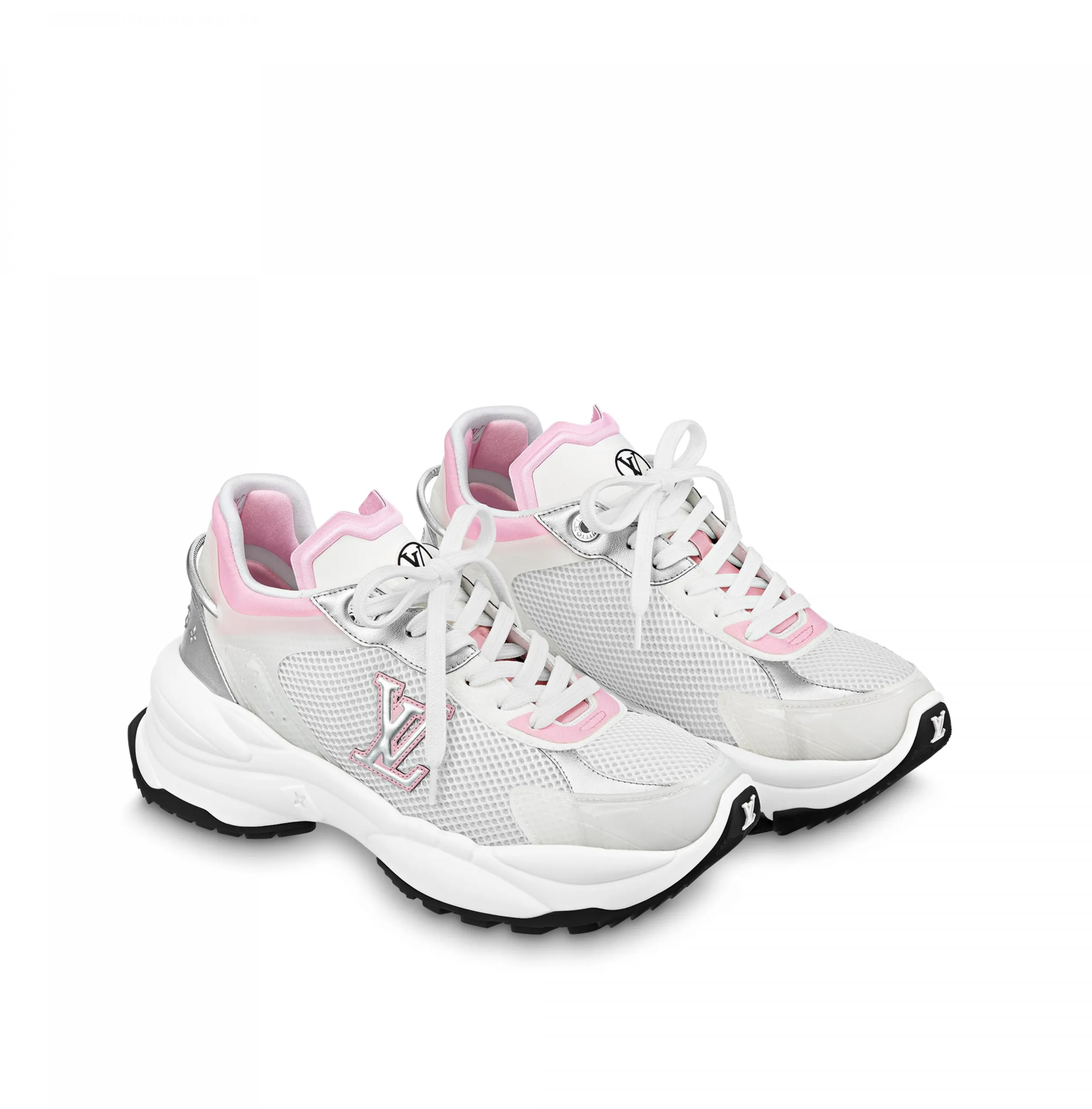 Best replica Bagsaaa LV Run 55 Sneaker Monogram Flowers Pink 1ABVI8