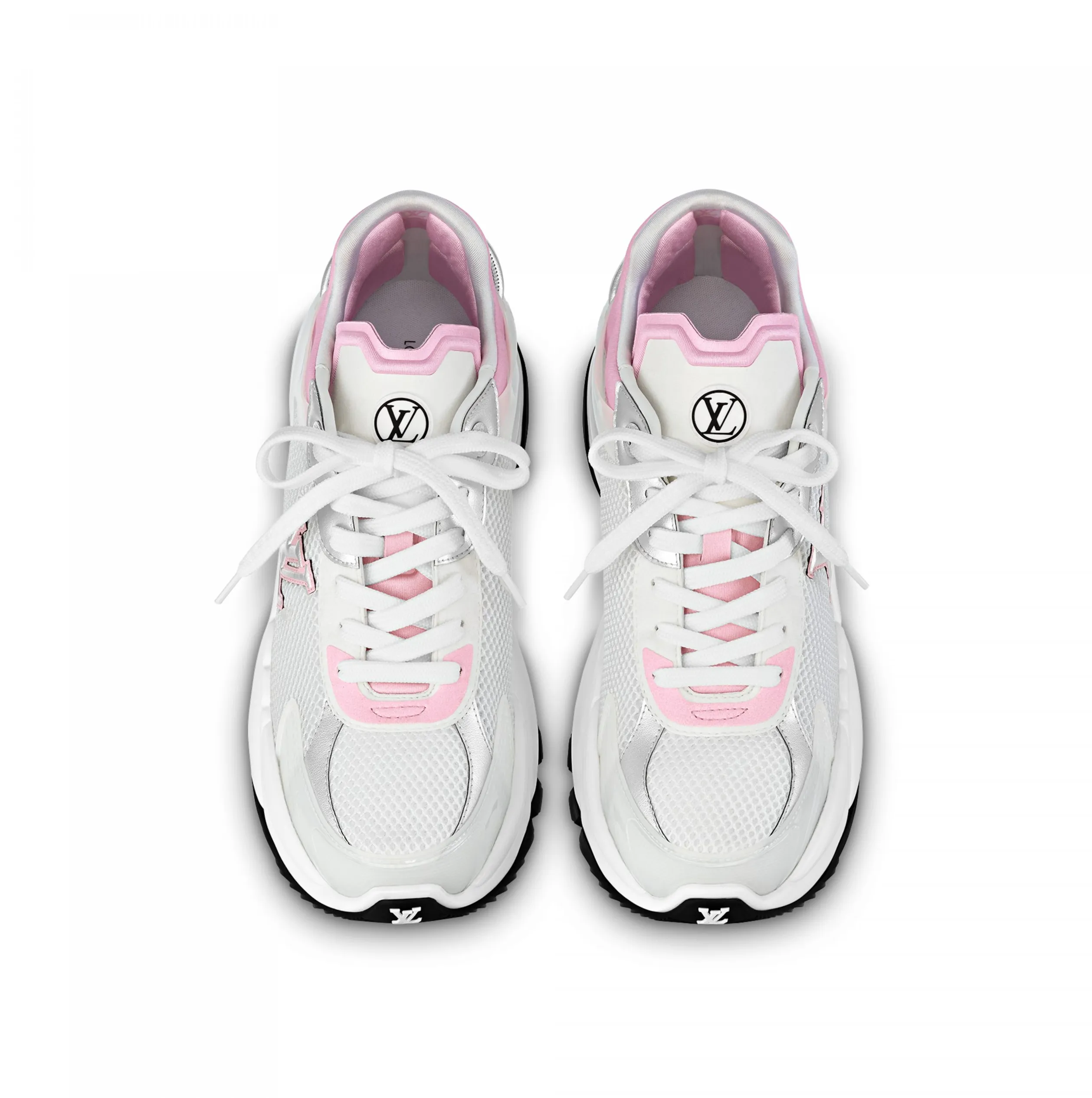 Best replica Bagsaaa LV Run 55 Sneaker Monogram Flowers Pink 1ABVI8