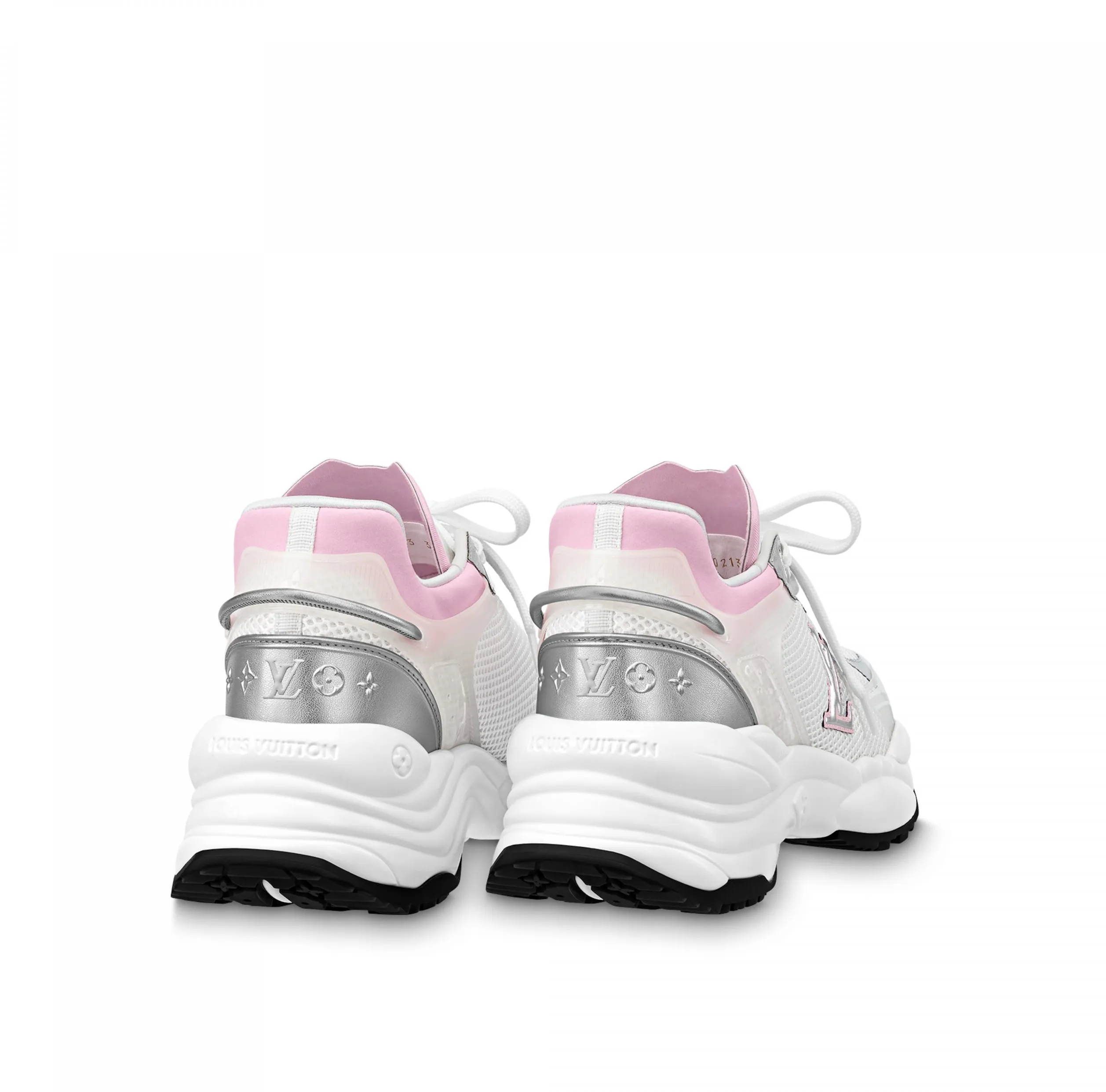 Best replica Bagsaaa LV Run 55 Sneaker Monogram Flowers Pink 1ABVI8