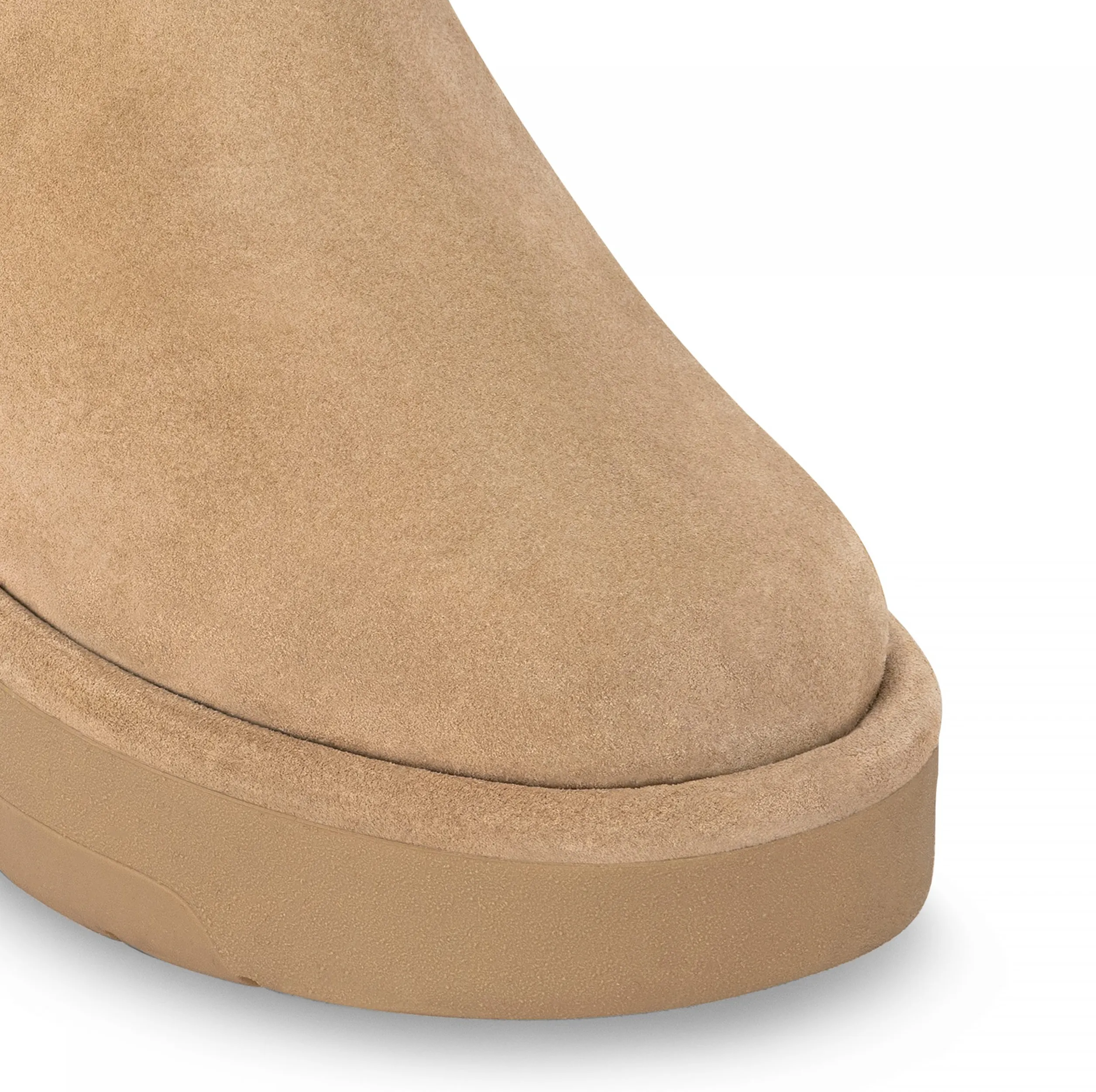 Replica rick owens shoes Bagsaaa LV SKI Aspen Platform Ankle Boot Beige 1AC79J