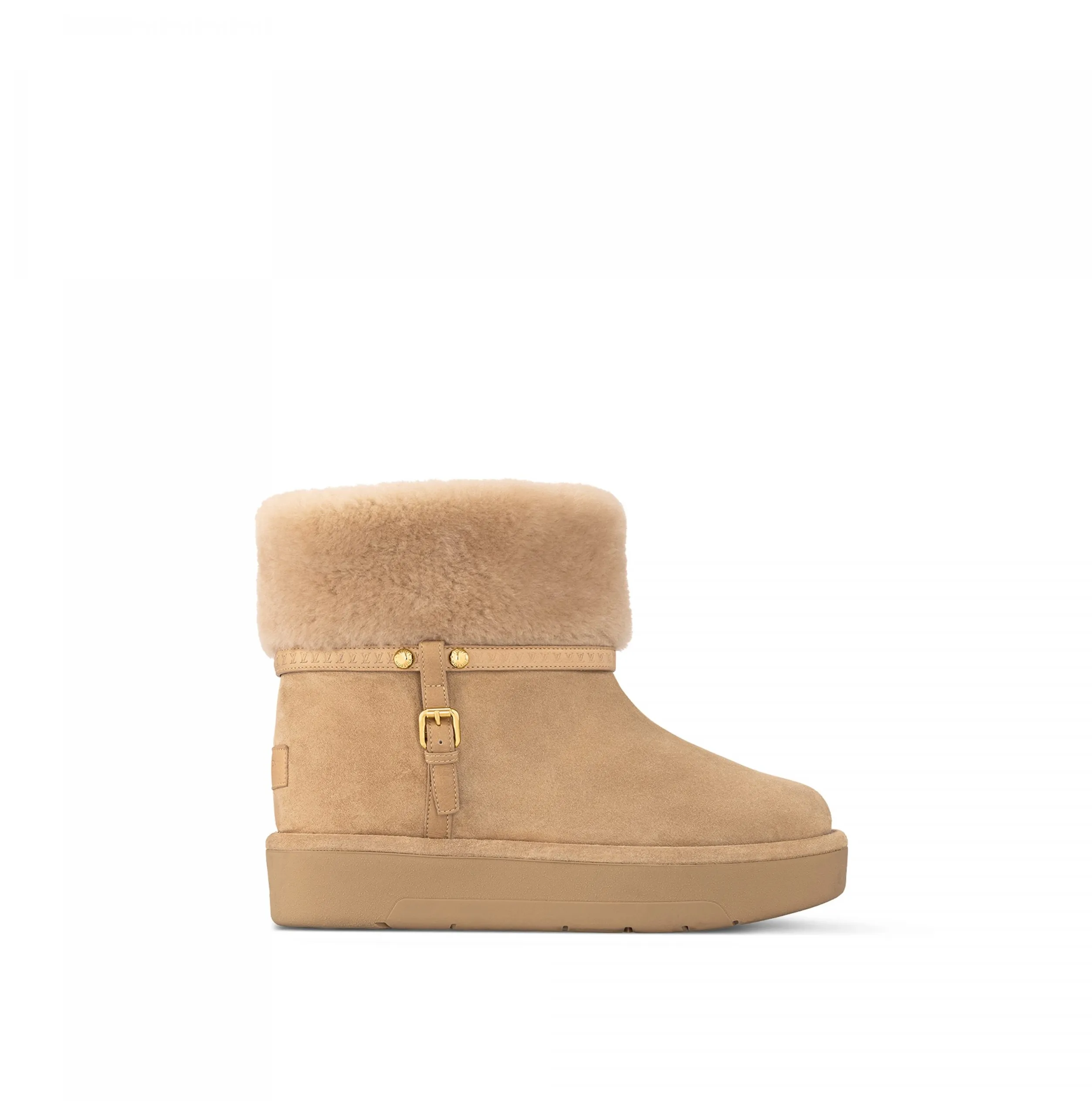 Bagsaaa LV SKI Aspen Platform Ankle Boot Beige 1AC79J