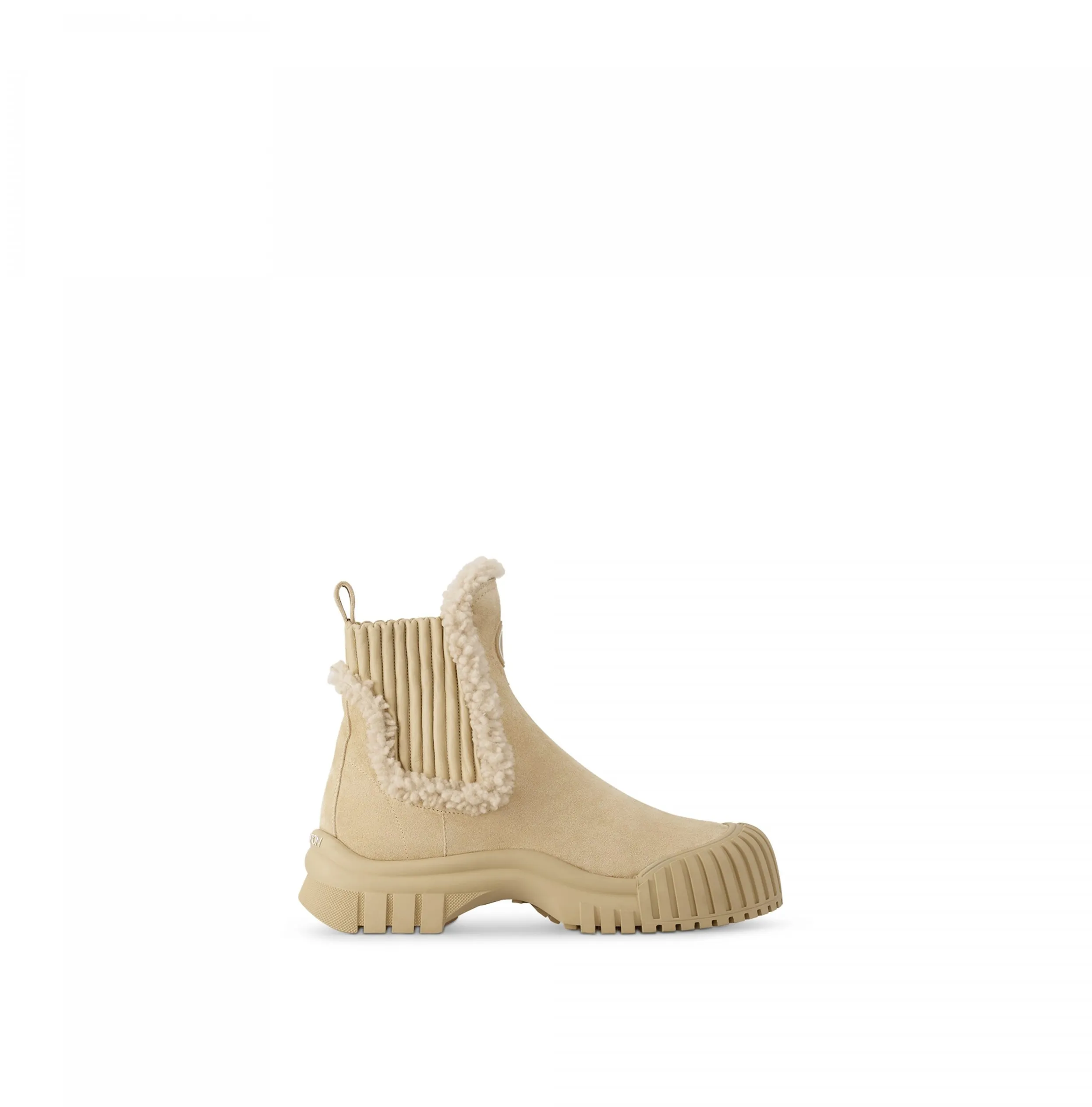 Bagsaaa LV SKI Ruby Flat Ankle Boot Beige 1AC7AR