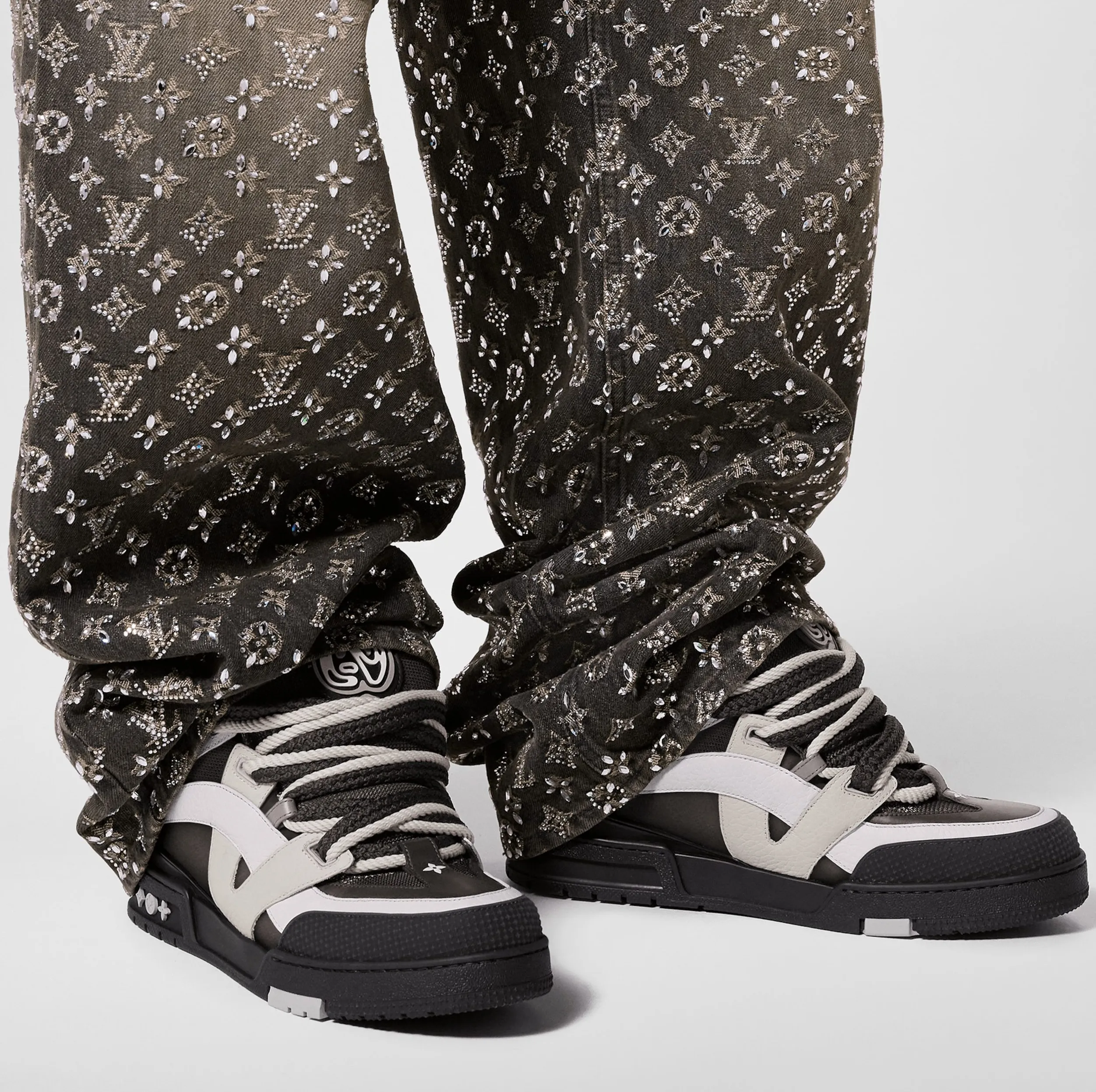 Replica shoes Bagsaaa LV Skate Sneaker Anthracite Grey 1ABZ41