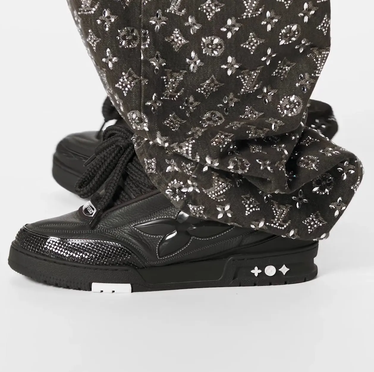 Replica goyard tote Bagsaaa LV Skate Sneaker Black 1ABZ5J