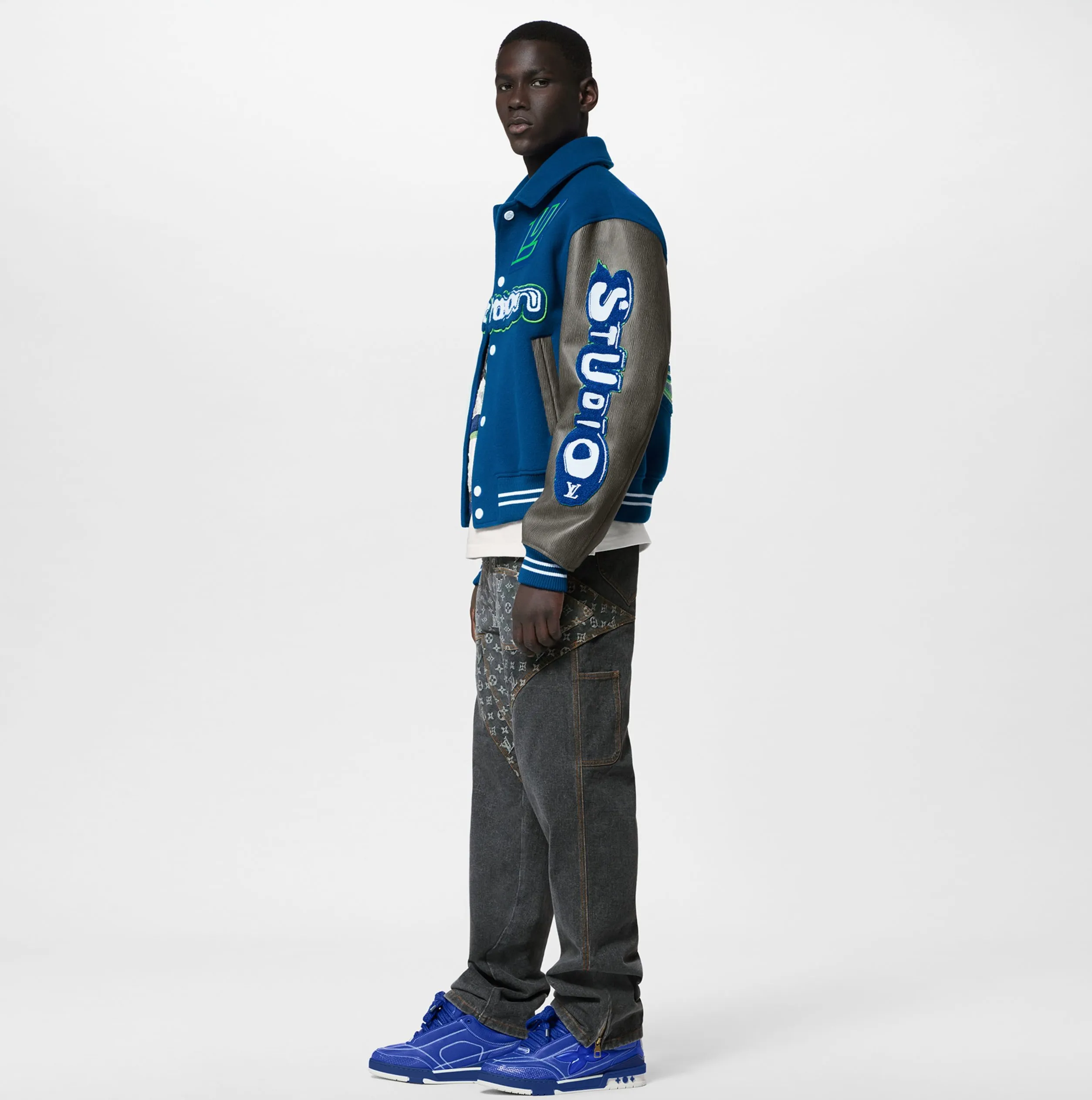Replica bags Bagsaaa LV Skate Sneaker Blue 1ABZ77