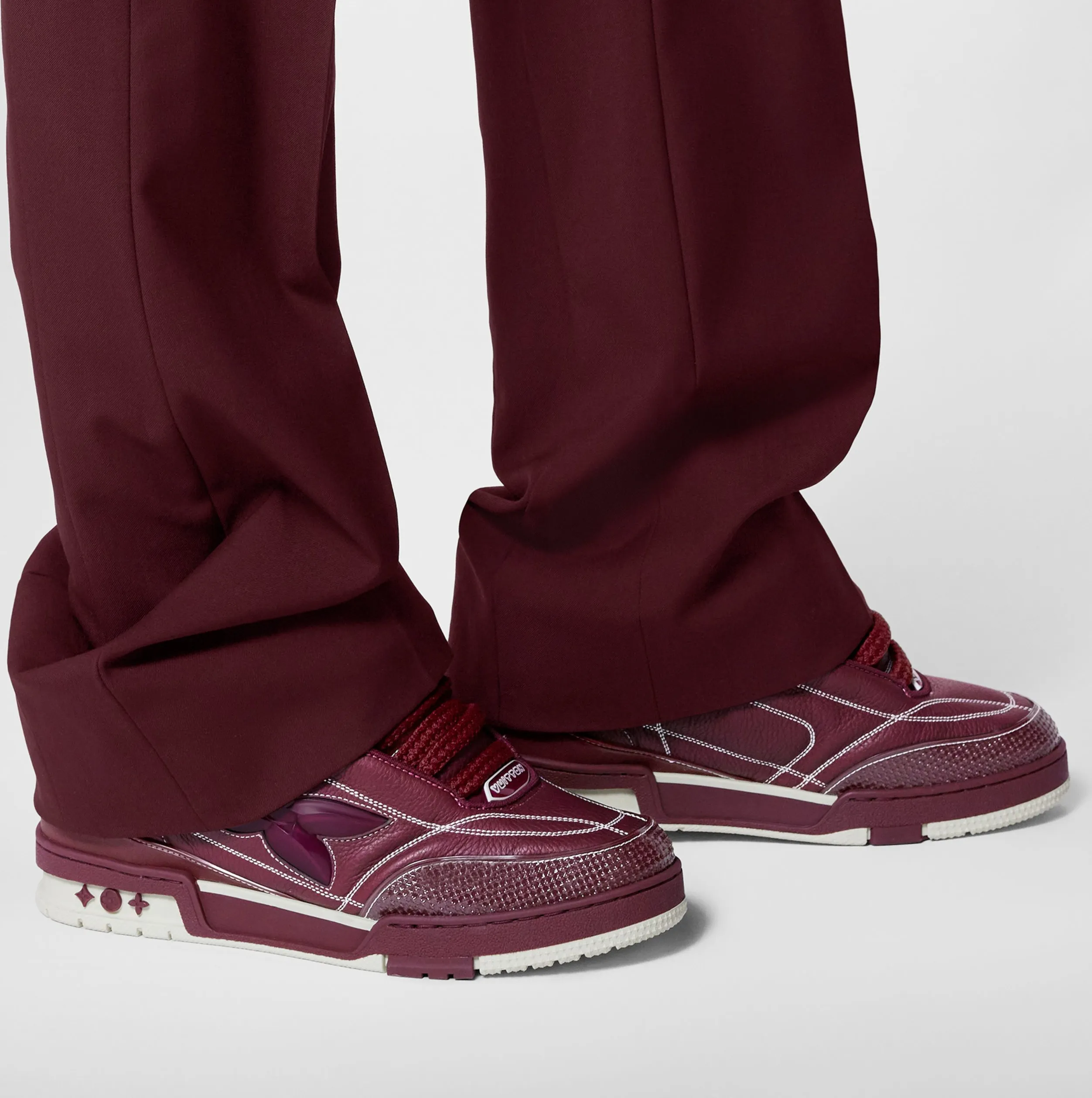 Mcqueen menswear Bagsaaa LV Skate Sneaker Bordeaux Red 1ABZ6N