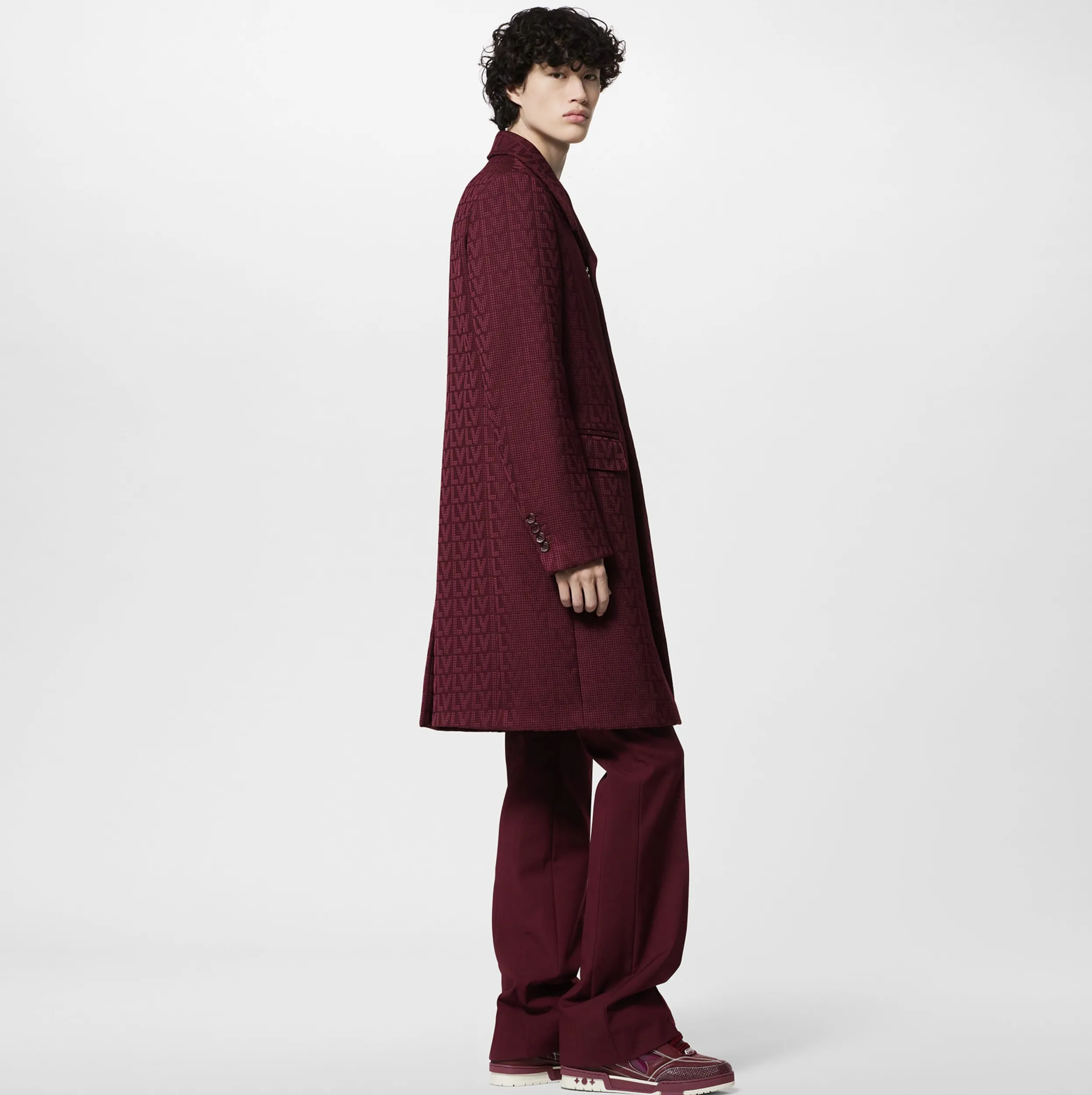 Mcqueen menswear Bagsaaa LV Skate Sneaker Bordeaux Red 1ABZ6N