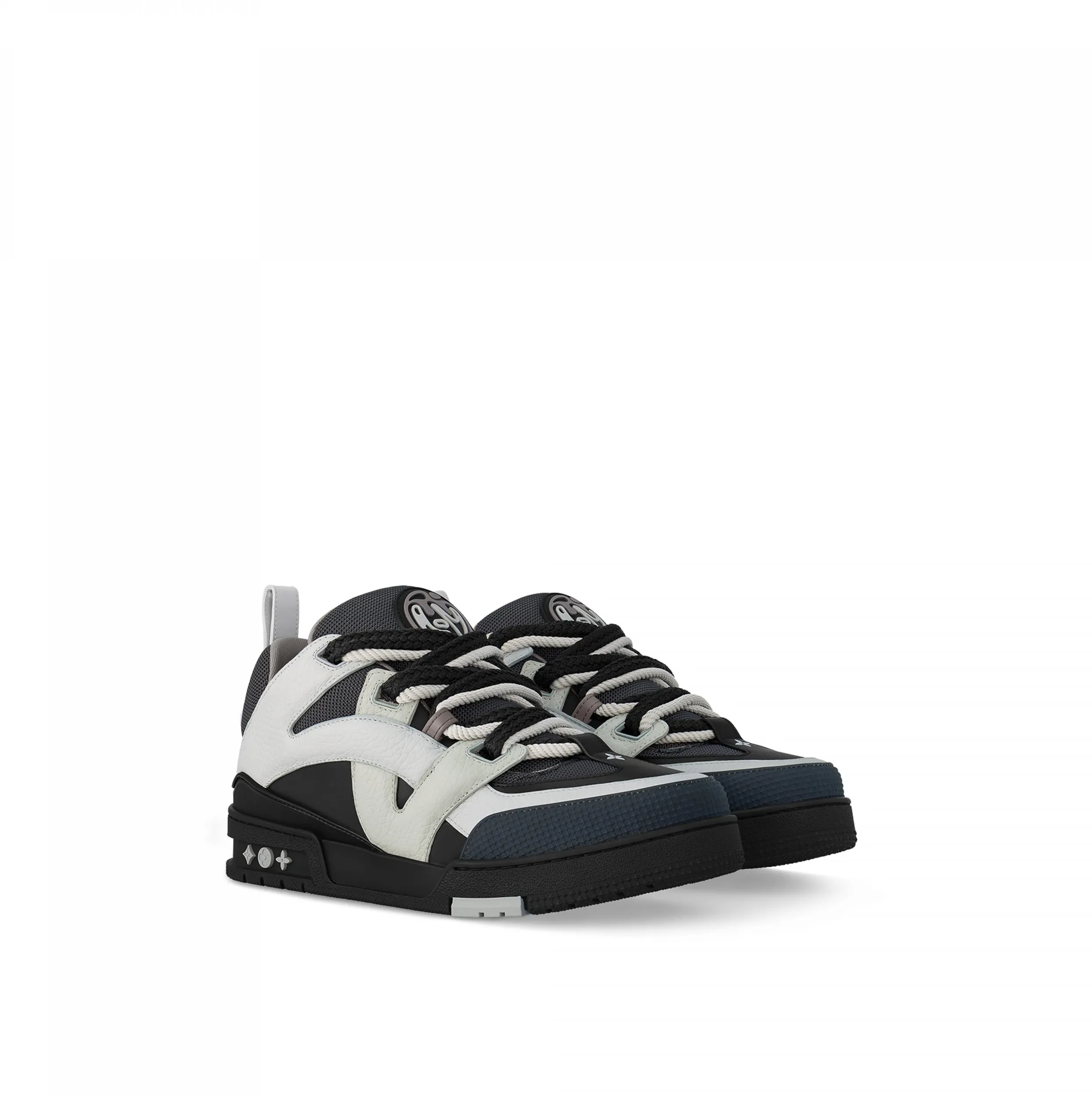 Replica ysl bag Bagsaaa LV Skate Sneaker Monogram Flowers Anthracite Grey 1ABZ4D