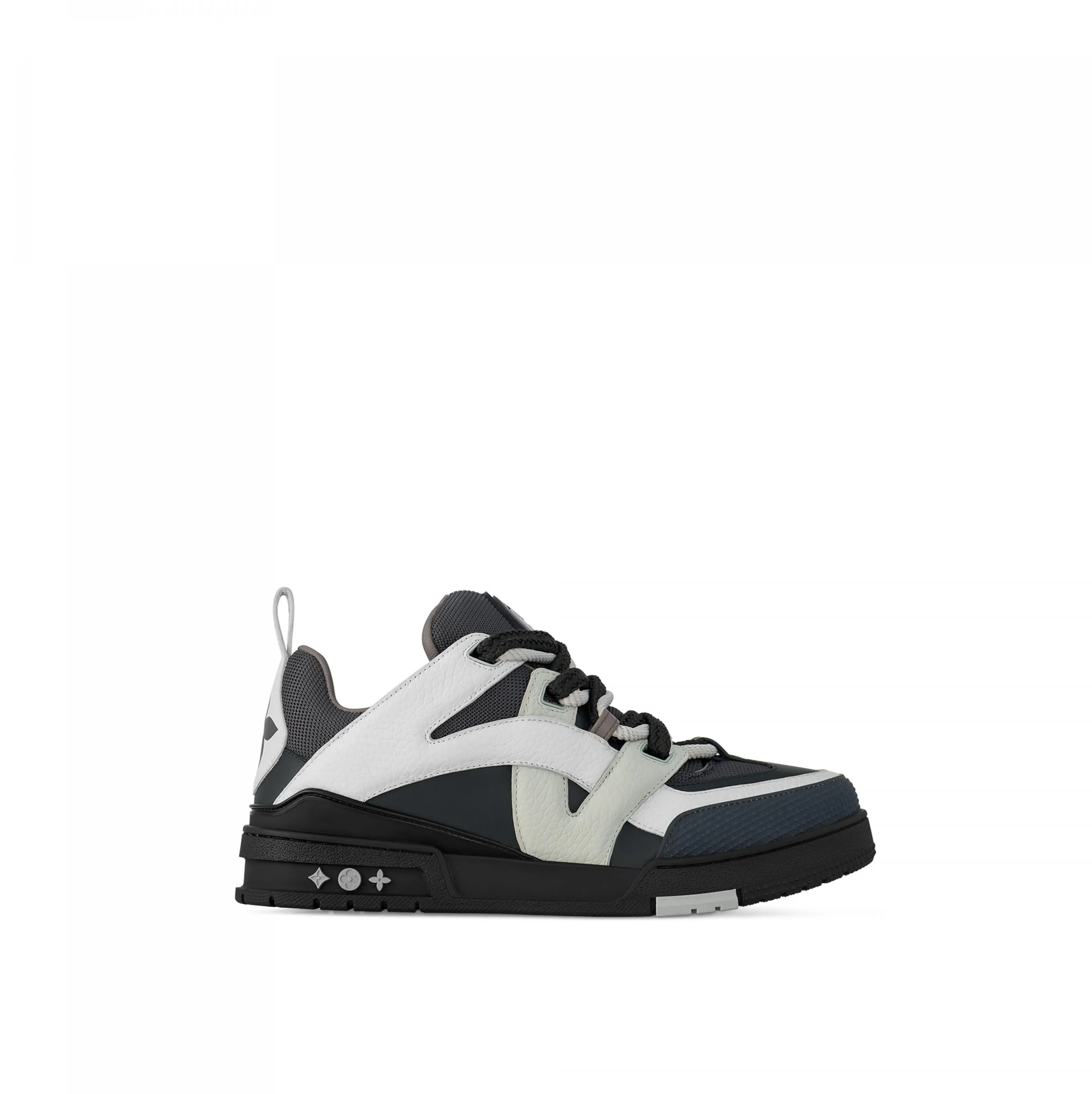Bagsaaa LV Skate Sneaker Monogram Flowers Anthracite Grey 1ABZ4D