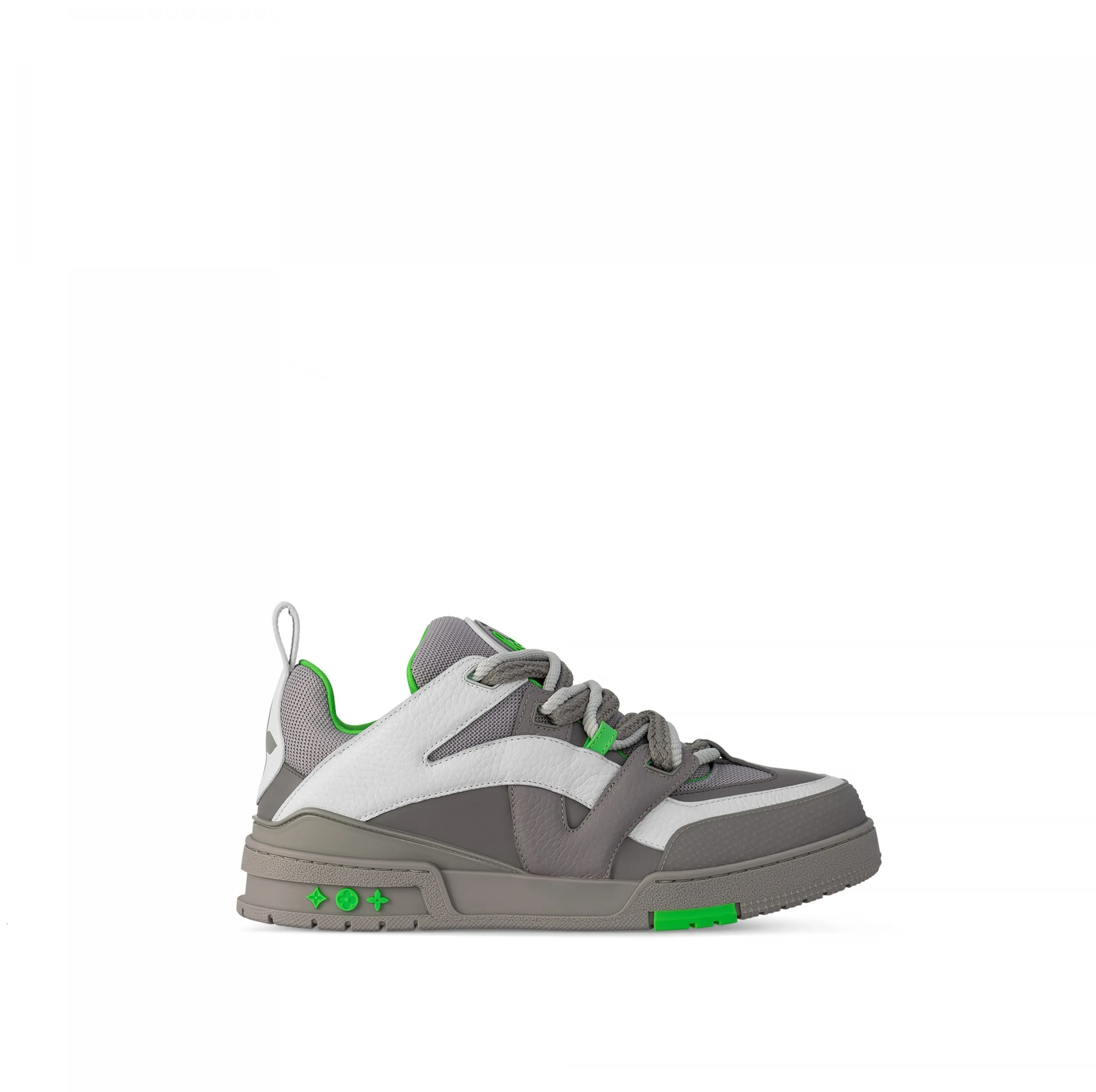 Bagsaaa LV Skate Sneaker Monogram Flowers Grey 1ABZ4R