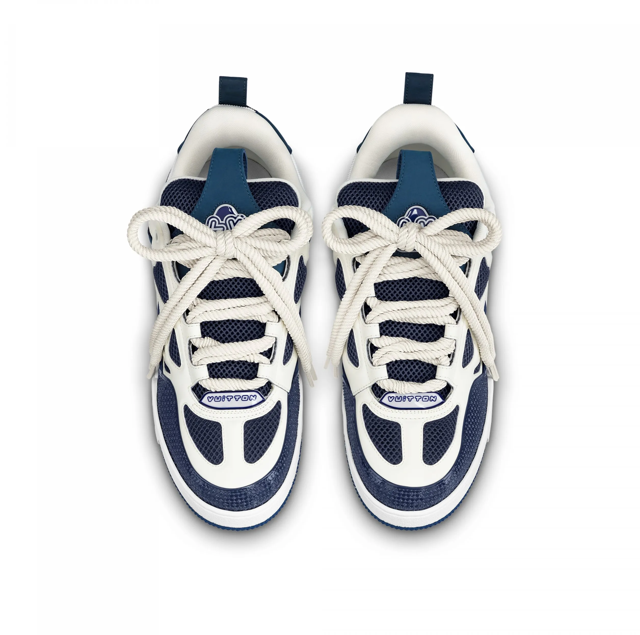 Replica ysl bag Bagsaaa LV Skate Sneaker Navy Blue Marine 1ACF1U