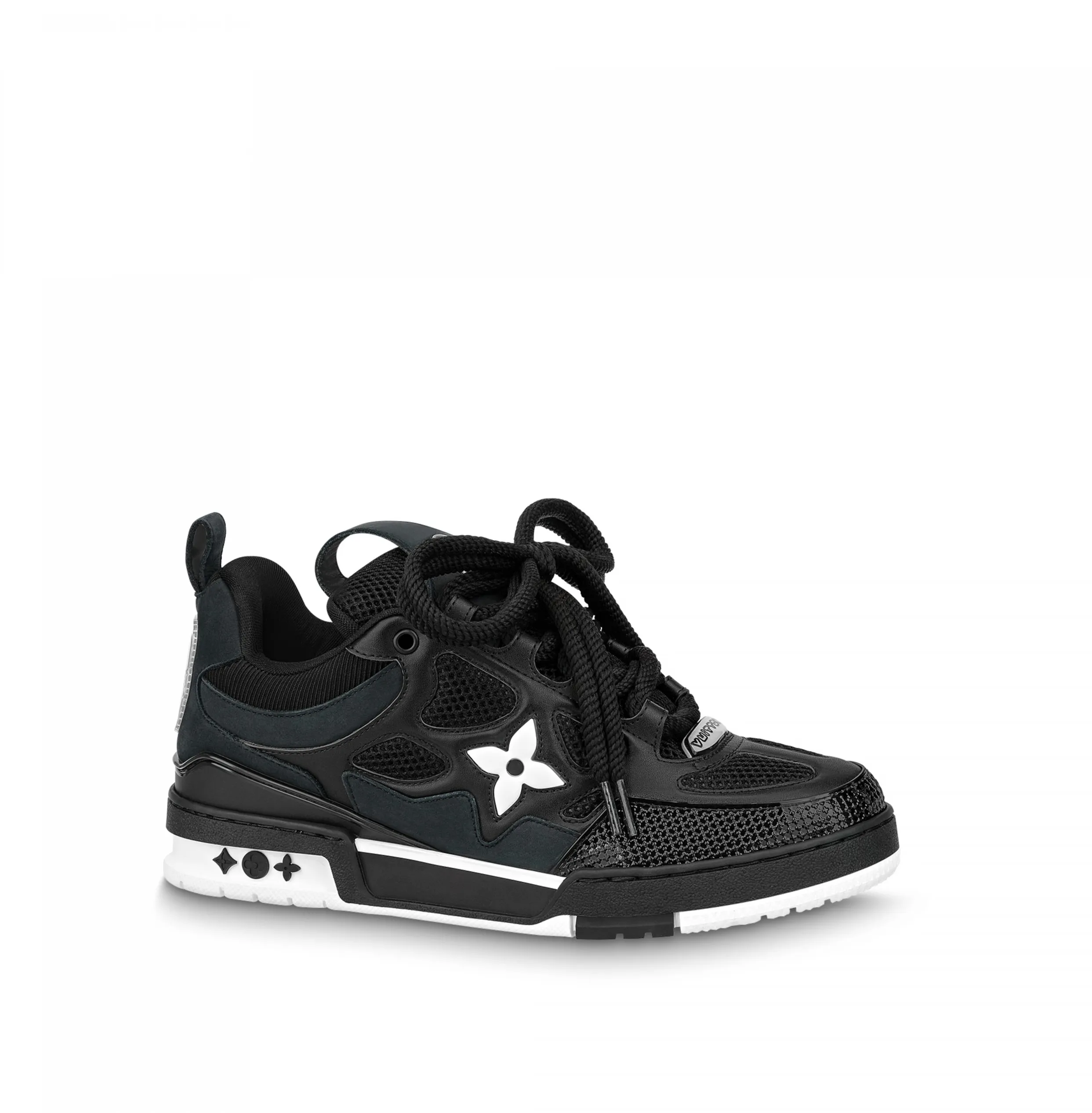 Bagsaaa LV Skate Sneaker Since 54 Monogram Flowers Black 1AARR0