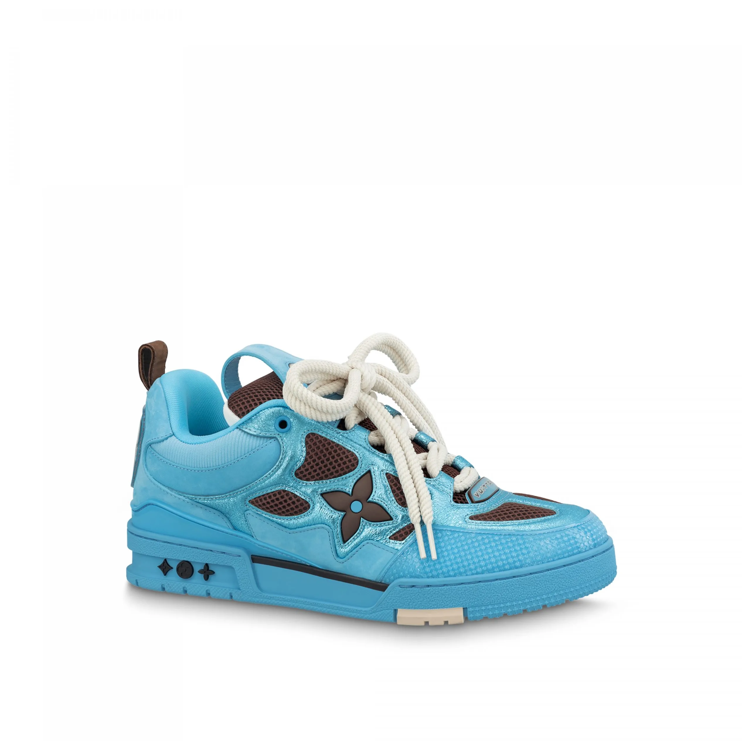 Bagsaaa LV Skate Sneaker Since 54 Monogram Flowers Blue 1ABMIC