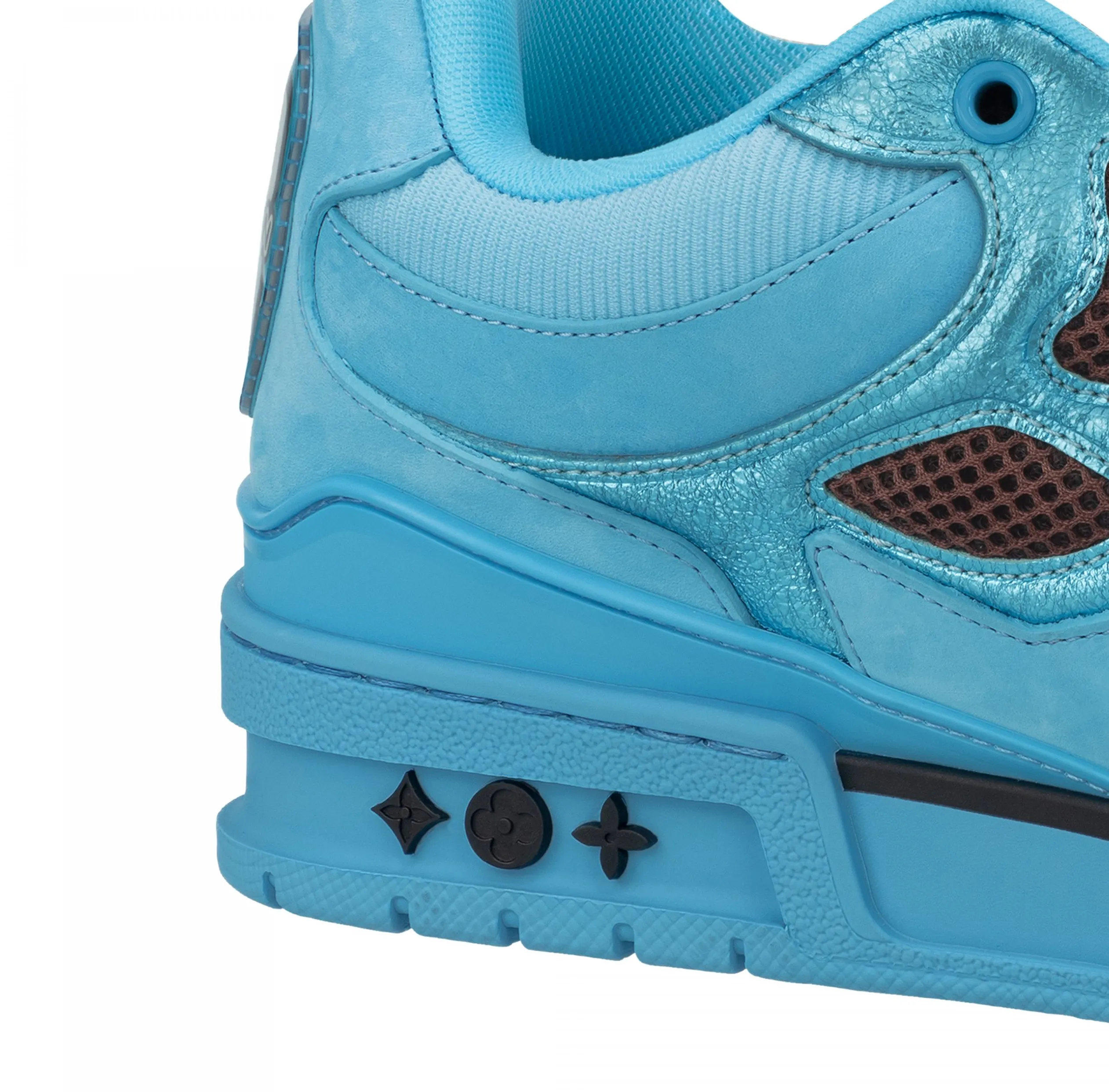 Ralph lauren polo replica Bagsaaa LV Skate Sneaker Since 54 Monogram Flowers Blue 1ABMIC