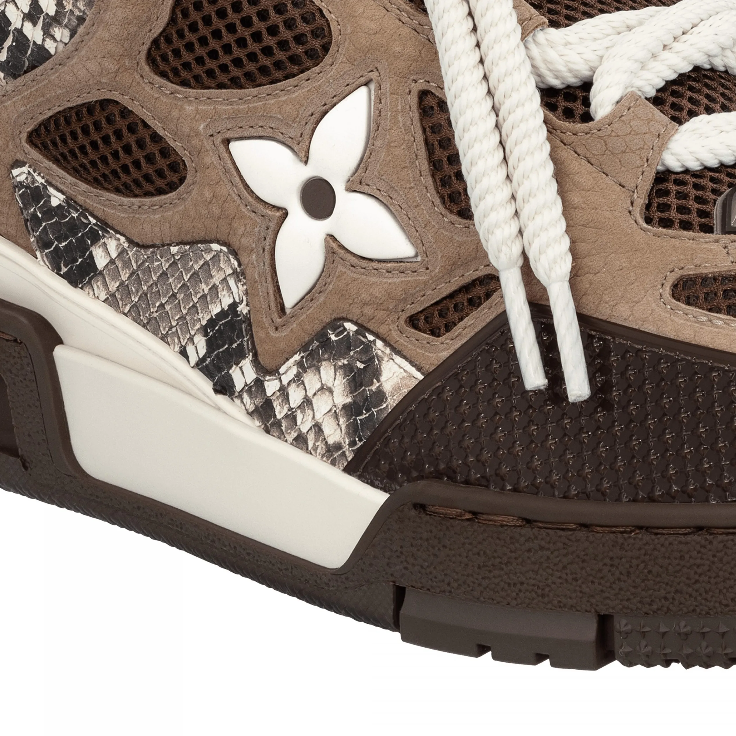 Shop for brands Bagsaaa LV Skate Sneaker Since 54 Monogram Flowers Brown 1ABMG1