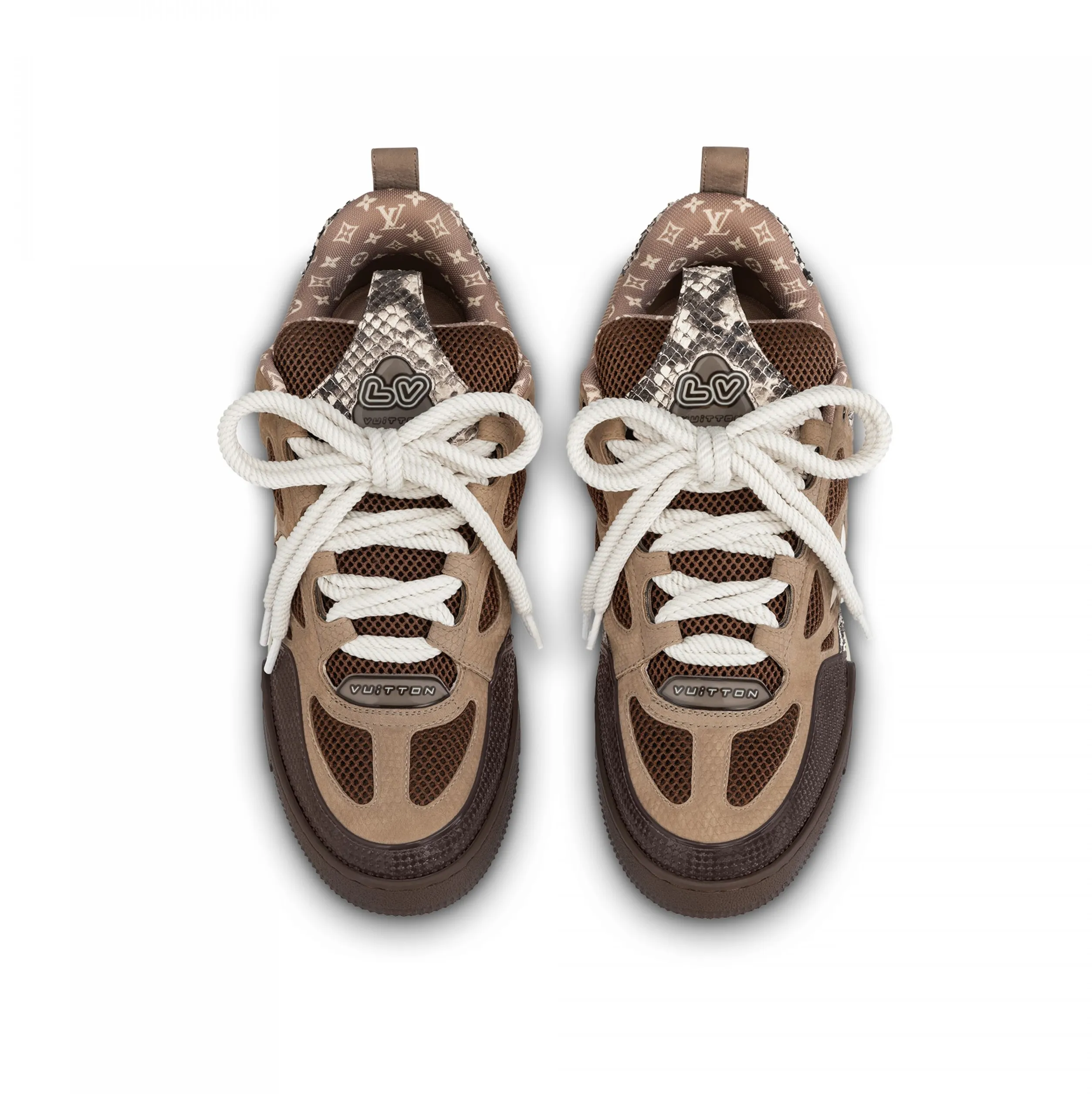 Shop for brands Bagsaaa LV Skate Sneaker Since 54 Monogram Flowers Brown 1ABMG1