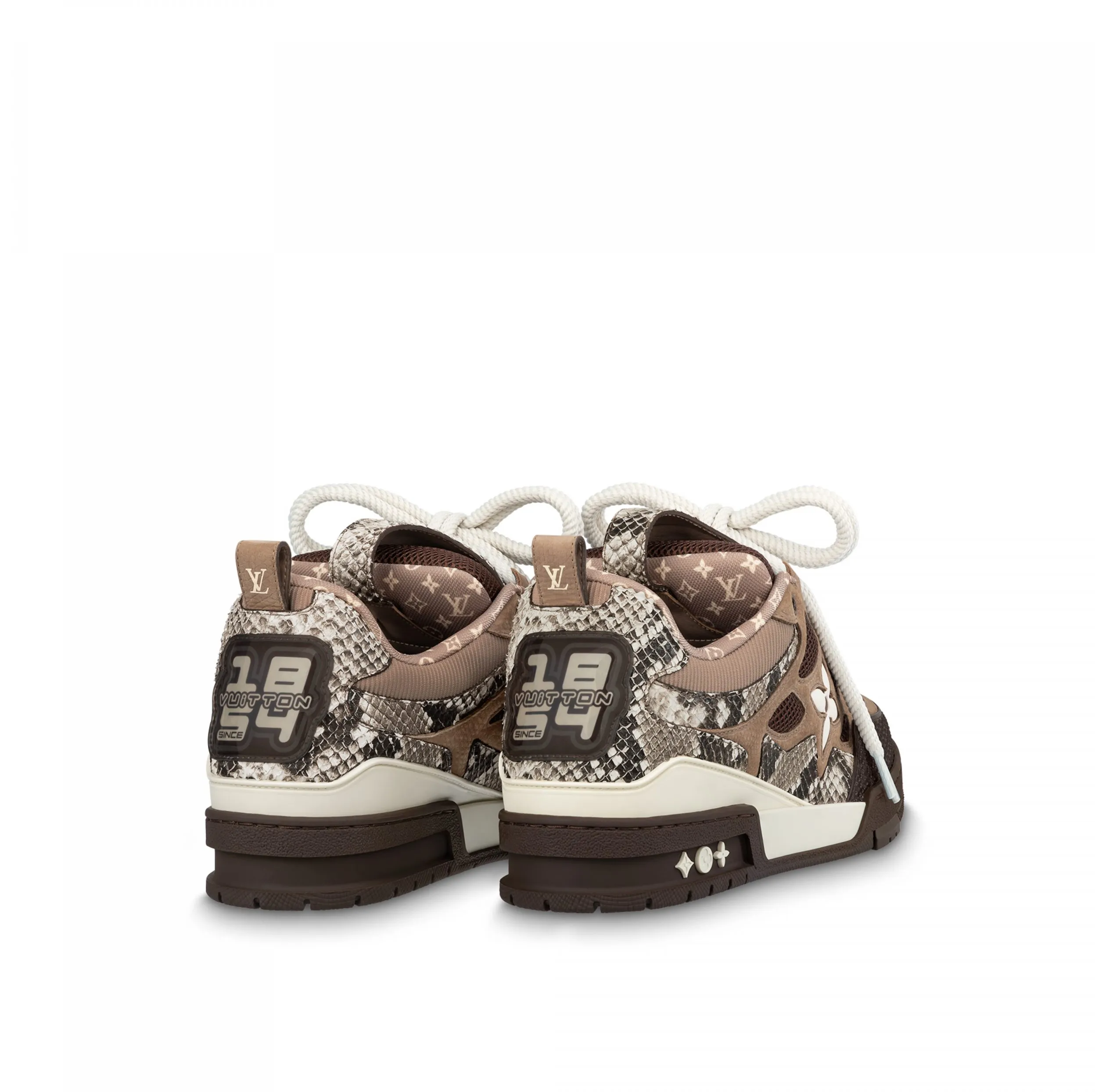 Shop for brands Bagsaaa LV Skate Sneaker Since 54 Monogram Flowers Brown 1ABMG1