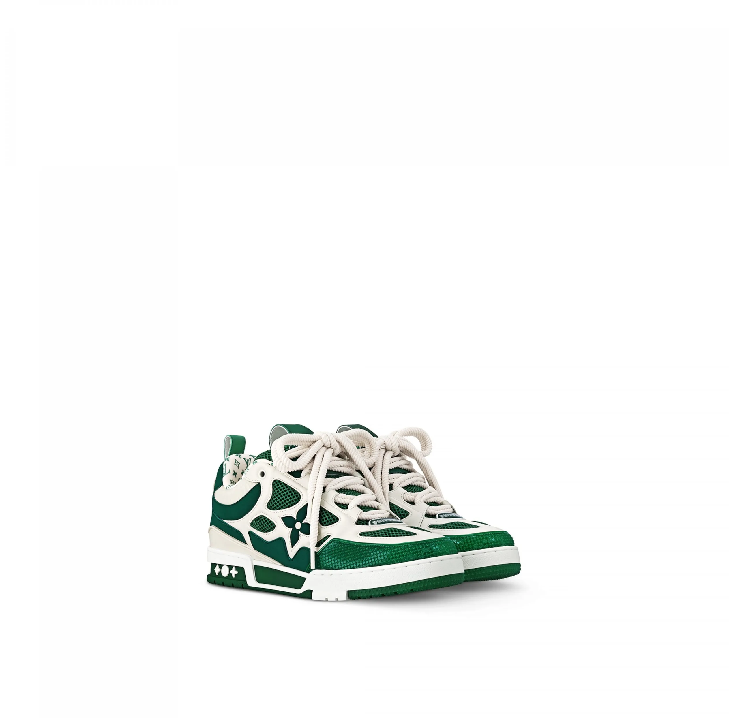 Outlet marketplace Bagsaaa LV Skate Sneaker Since 54 Monogram Flowers Green 1AC51X