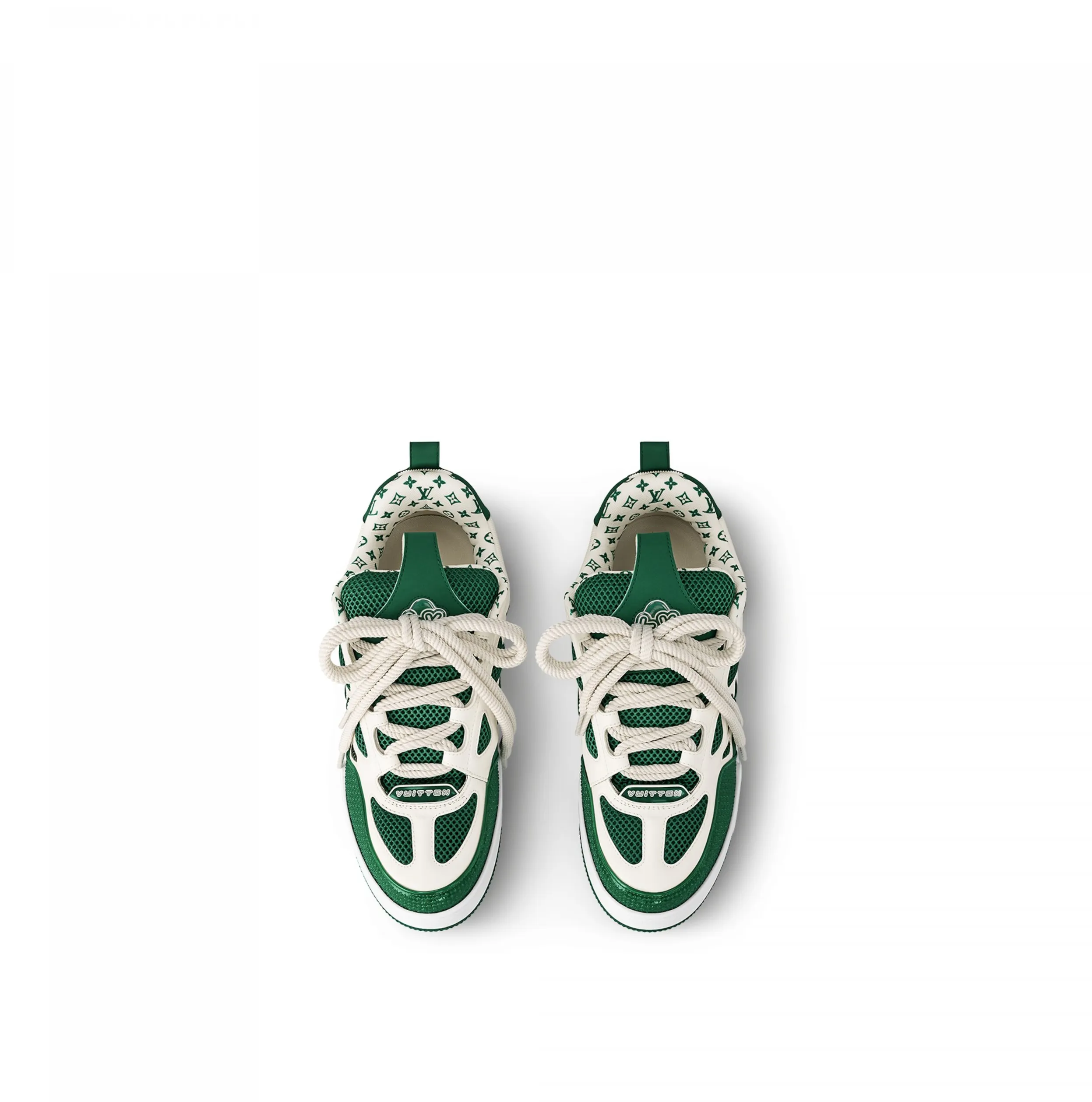 Outlet marketplace Bagsaaa LV Skate Sneaker Since 54 Monogram Flowers Green 1AC51X