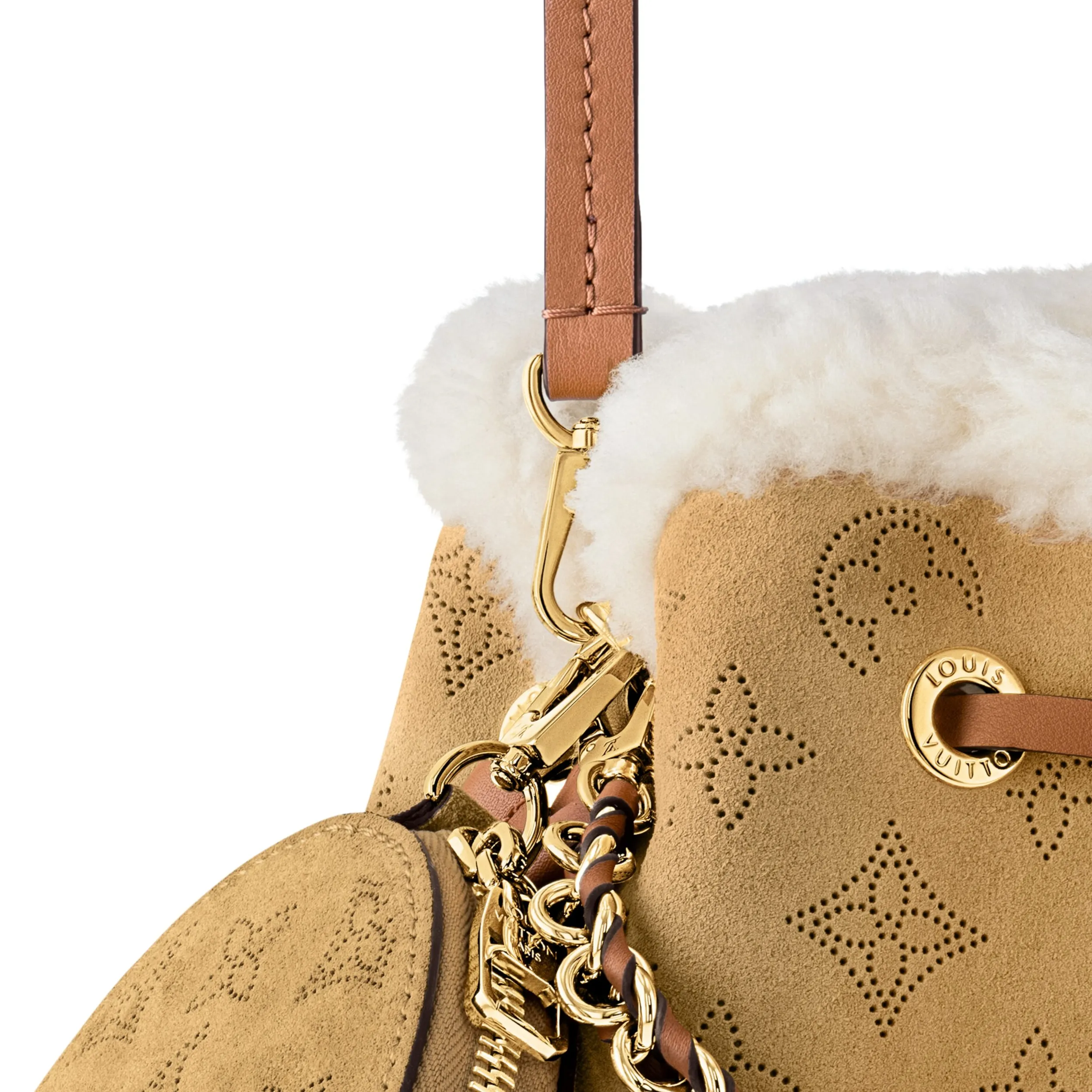By mens Bagsaaa LV Ski M11839 Bella Mahina Suede Beige