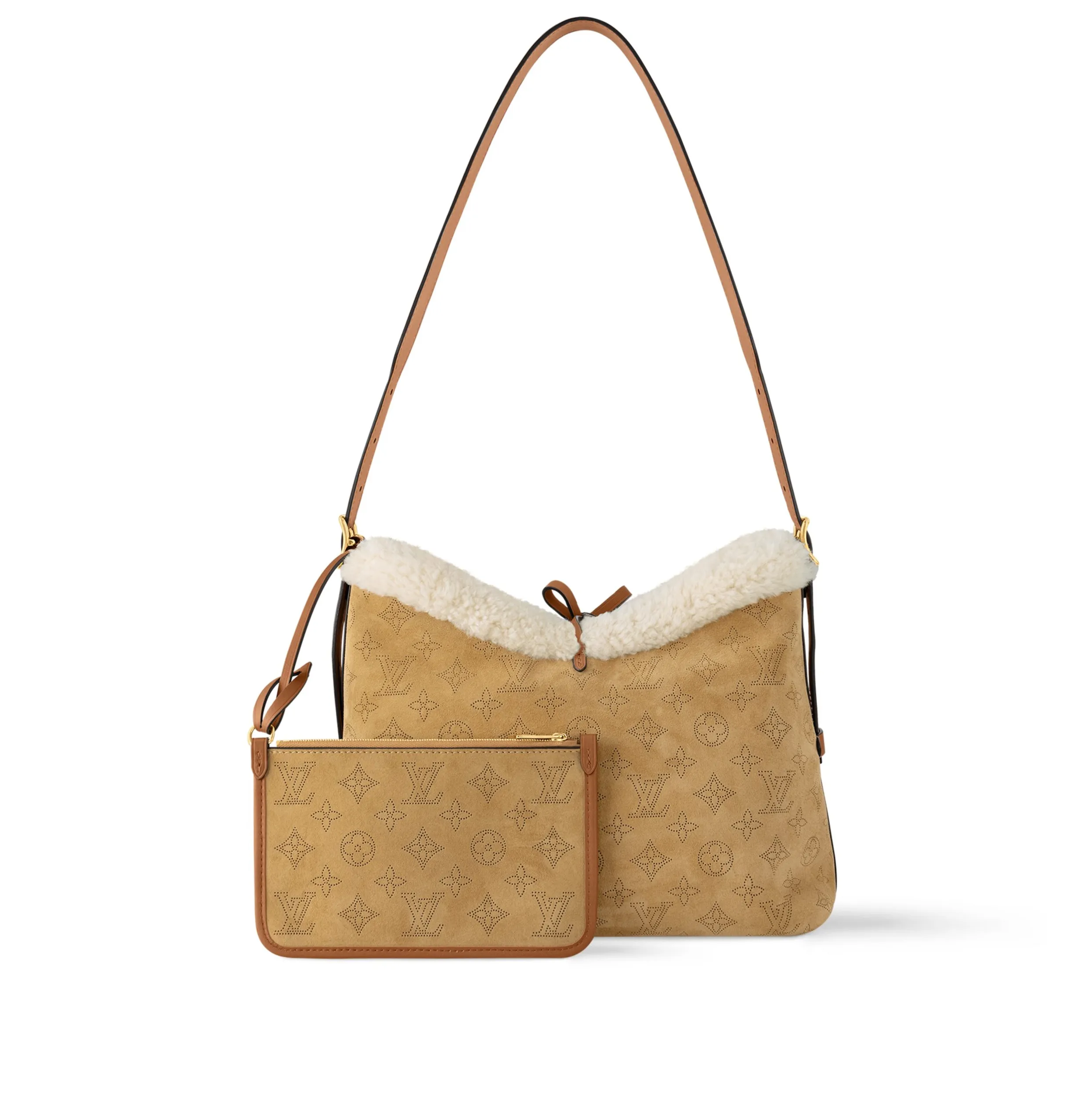 Store shopping Bagsaaa LV Ski M11843 CarryAll PM Mahina Suede Beige