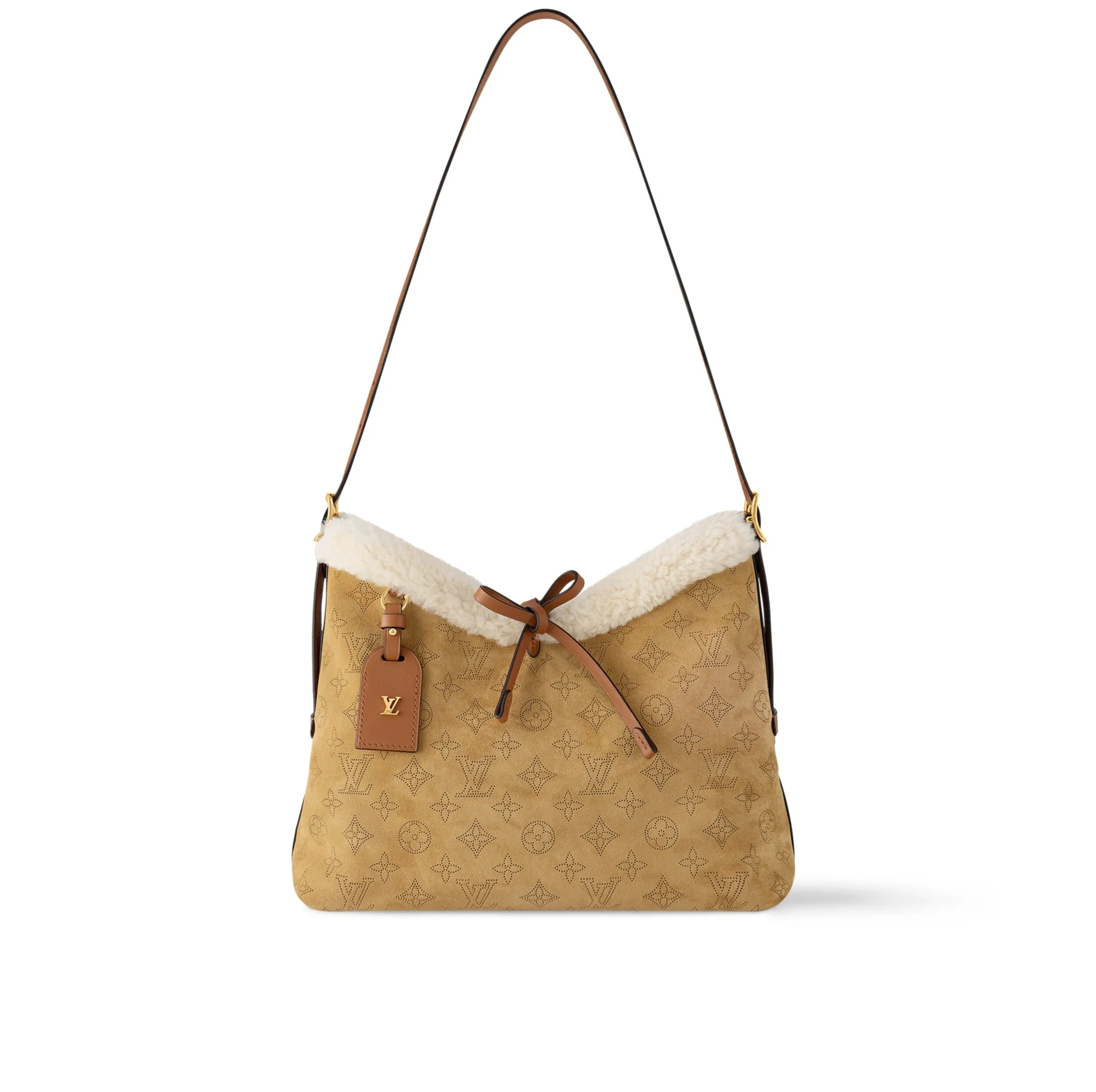 Bagsaaa LV Ski M11843 CarryAll PM Mahina Suede Beige