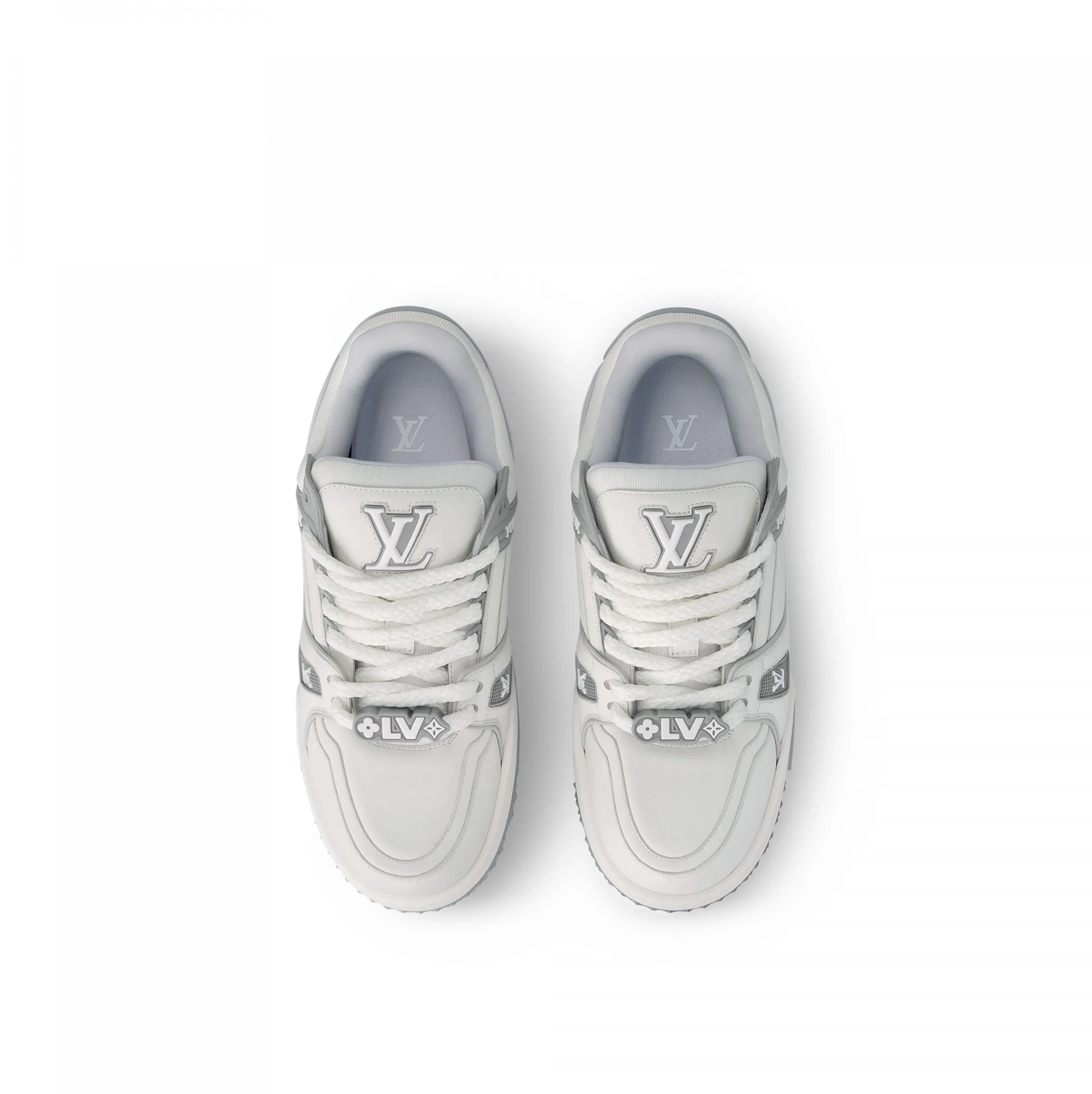 Replica rick owens shoes Bagsaaa LV Trainer Maxi Sneaker Gray 1ACPPP