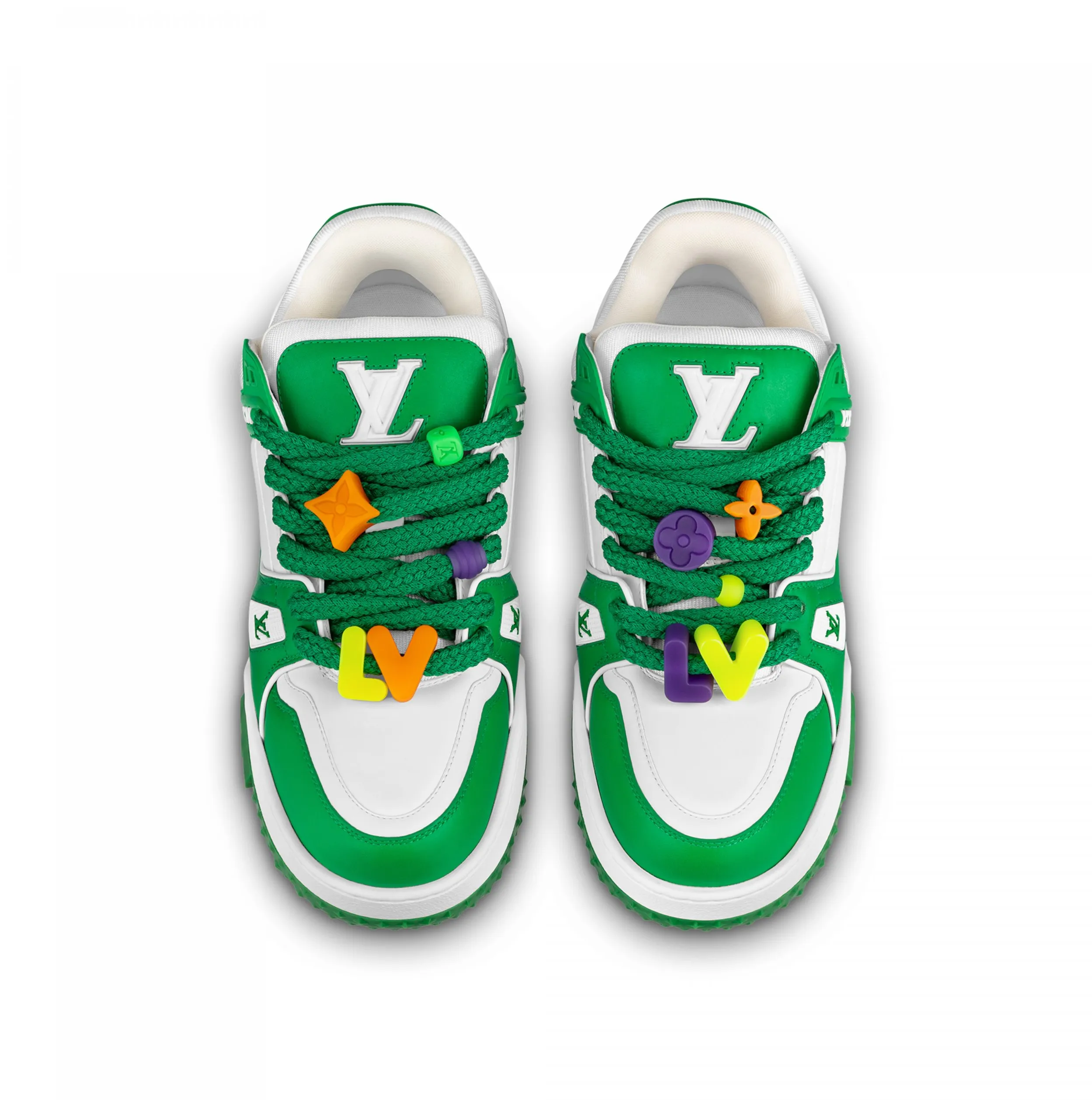 Replica bag Bagsaaa LV Trainer Maxi Sneaker Green 1AB8SC