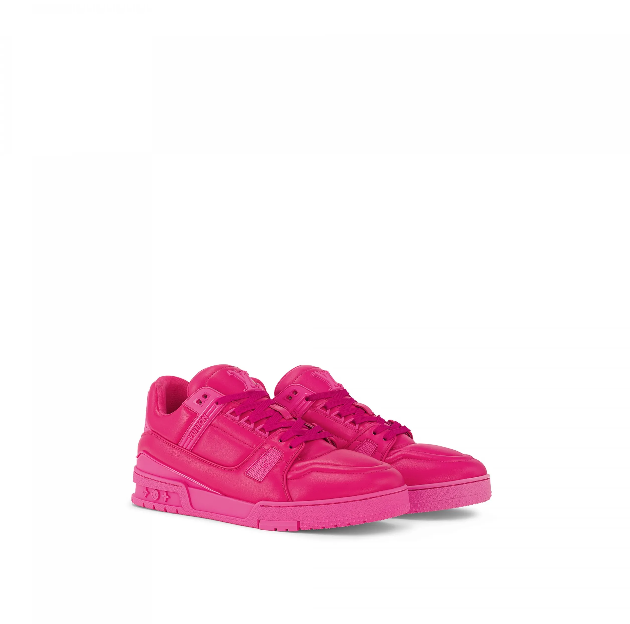 Store shopping Bagsaaa LV Trainer Sneaker Calf leather Fuchsia 1AC5CB