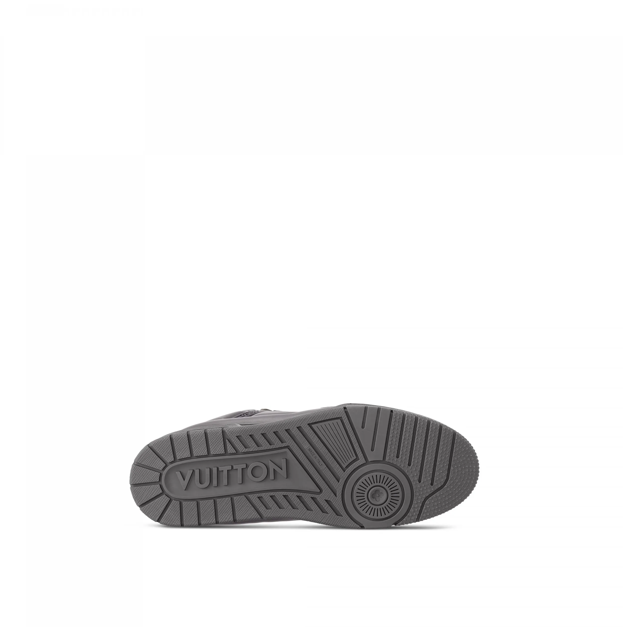 Lv shoes replica Bagsaaa LV Trainer Sneaker Calf leather Grey 1AC5CV