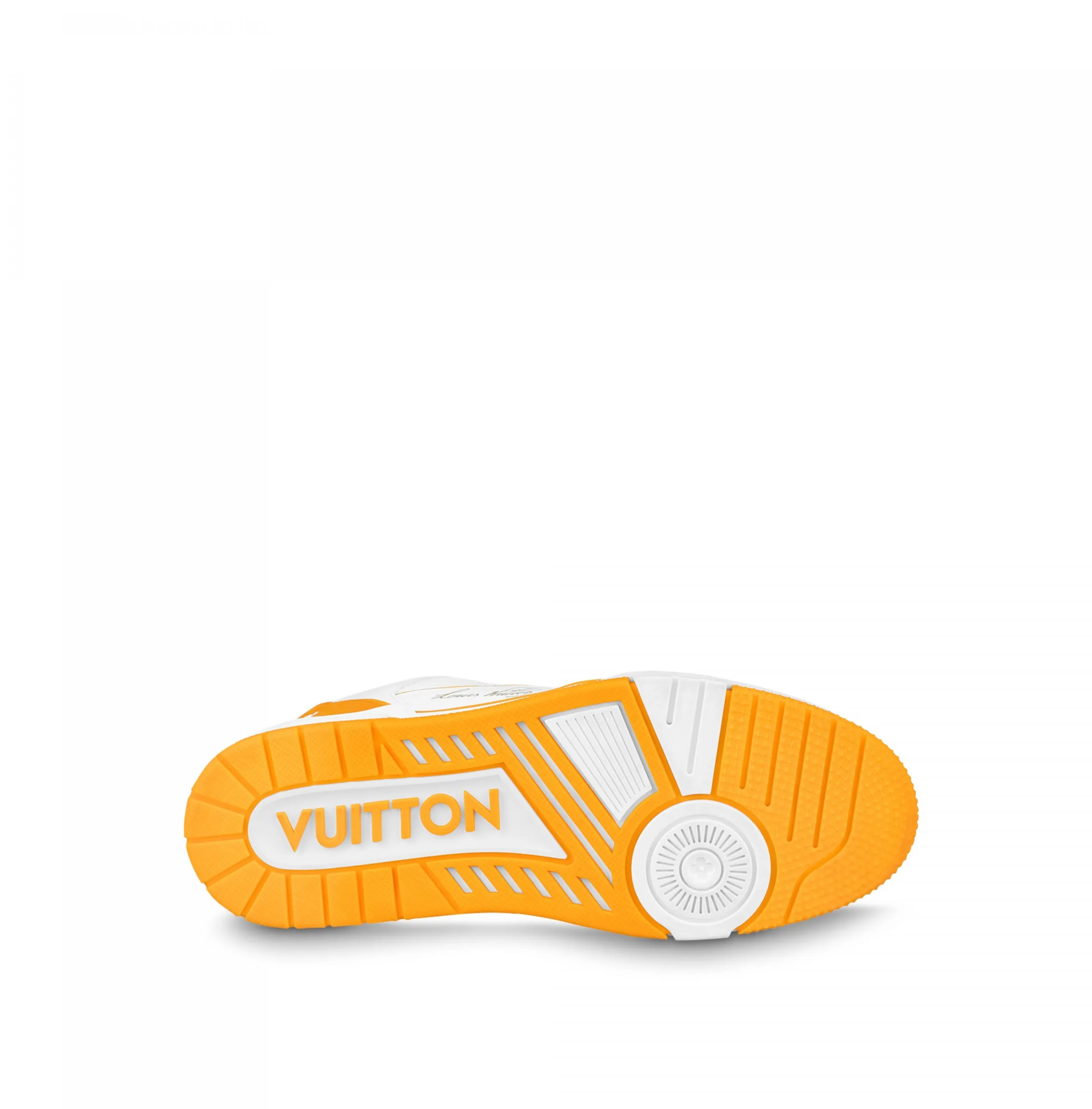 Lv shoes replica Bagsaaa LV Trainer Sneaker Velcro strap Monogram denim Yellow 1A9ZD4