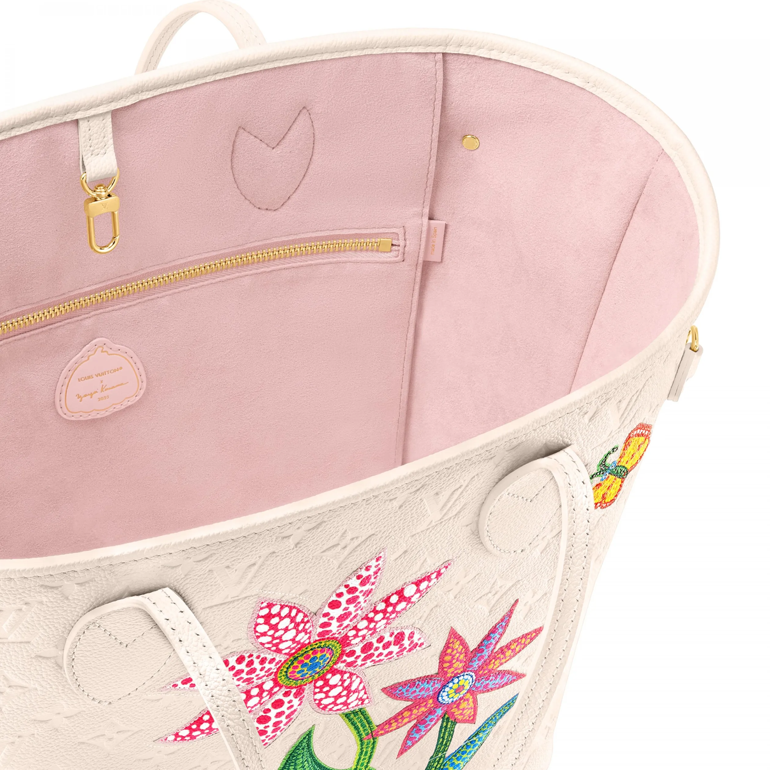 Store mens Bagsaaa LV x YK Neverfull MM M21733 Quartz