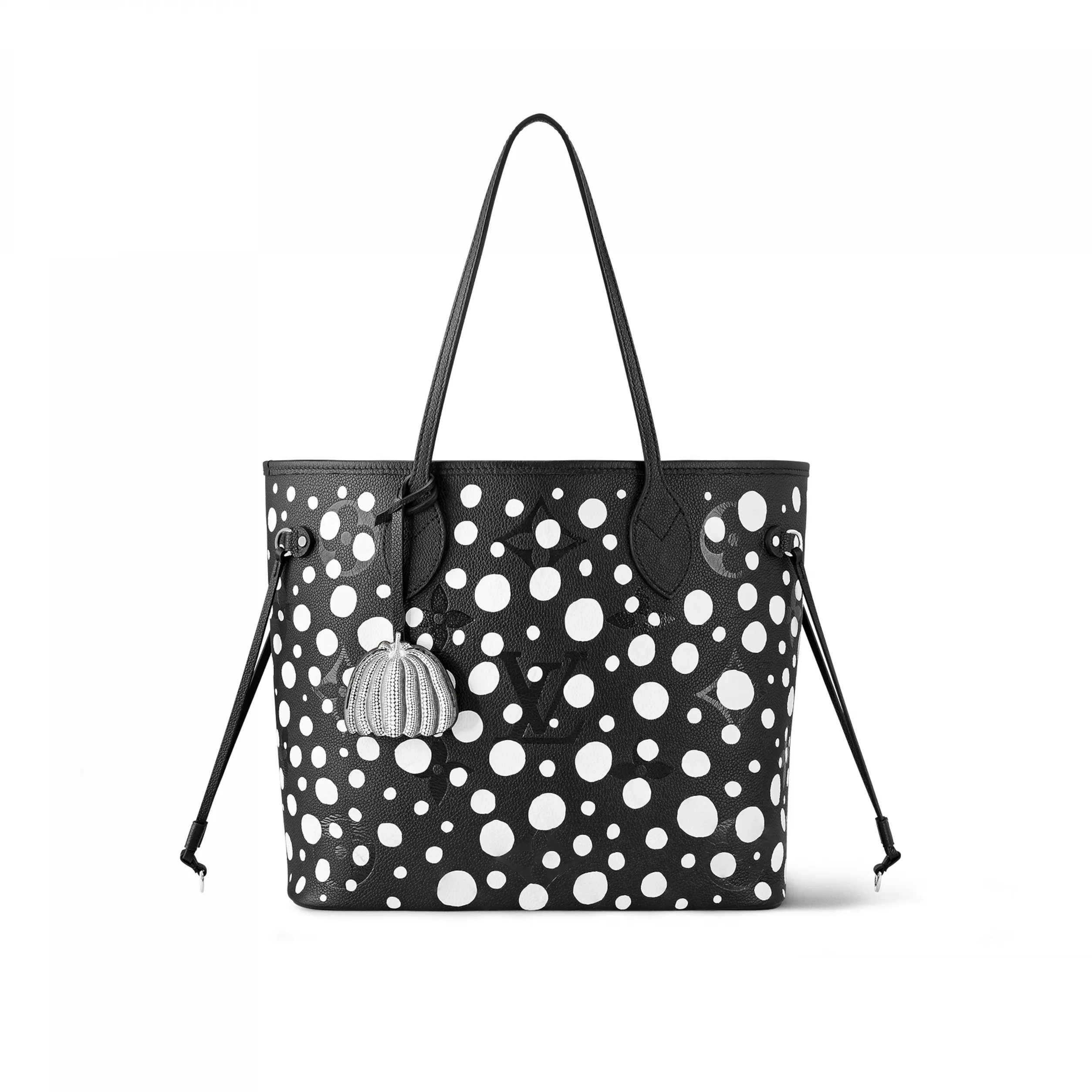 Bagsaaa LV x YK Neverfull MM M46390 Black white