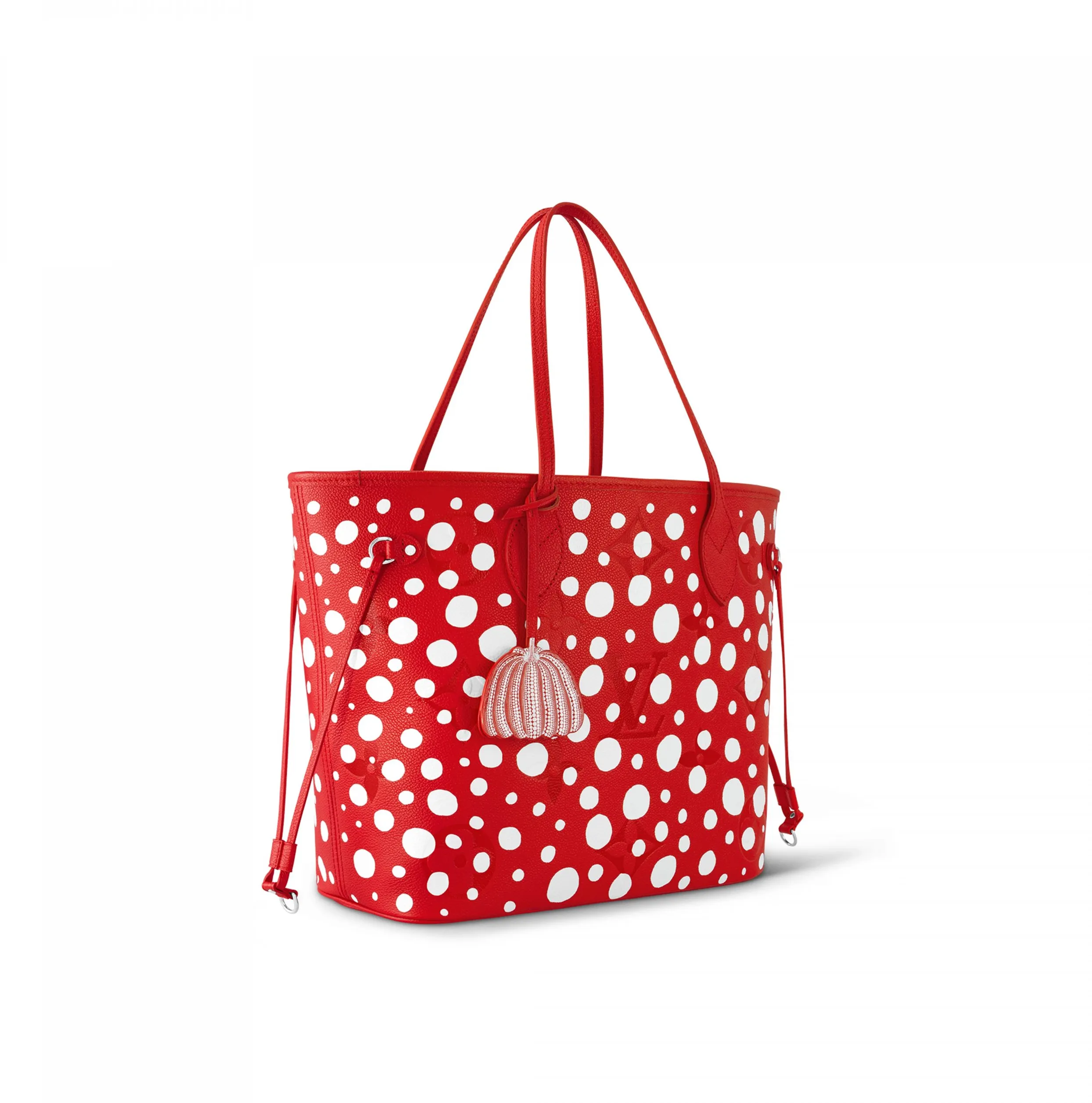 Replica ysl bags Bagsaaa LV x YK Neverfull MM M46422 Rouge Blanc