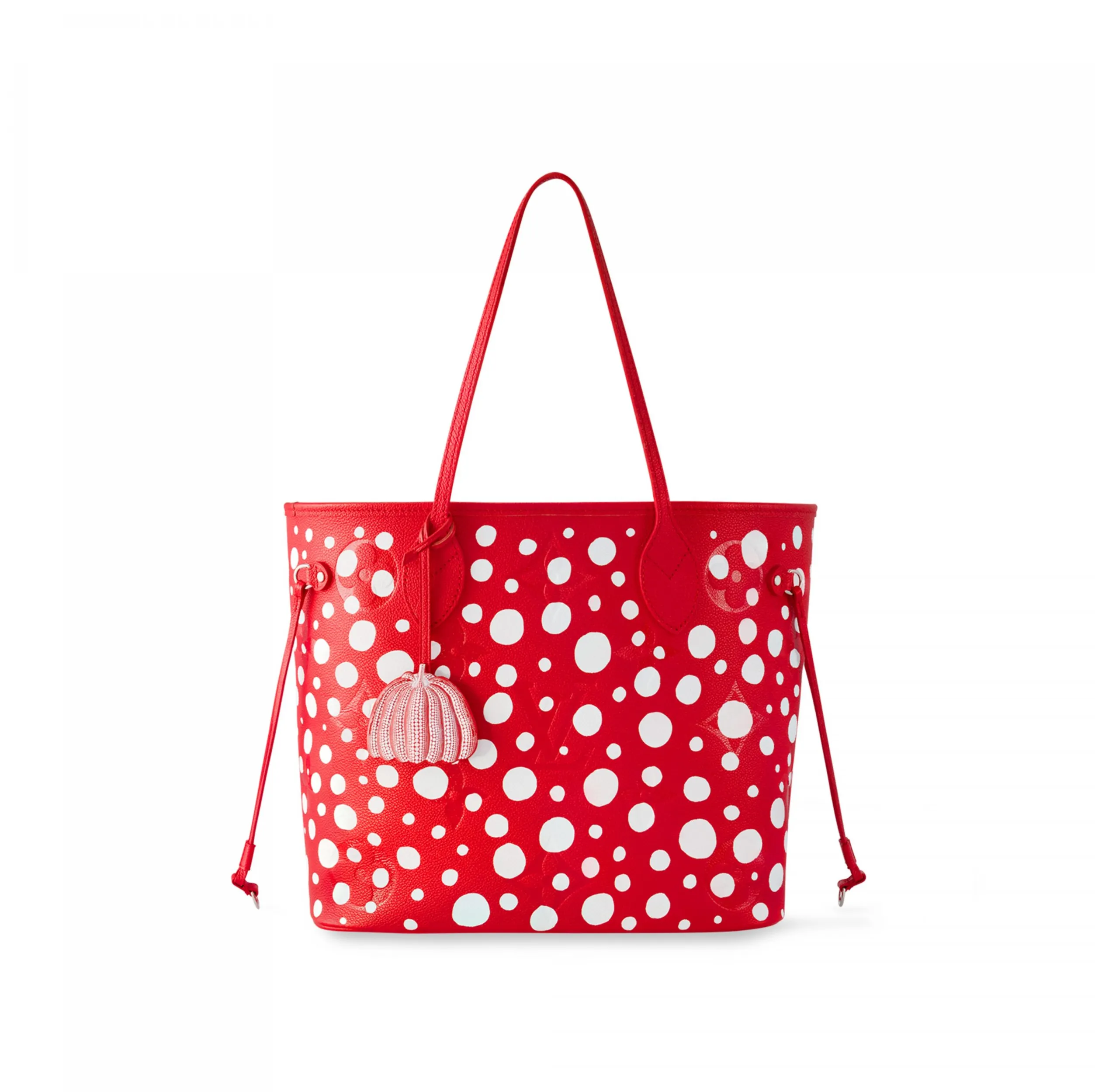 Bagsaaa LV x YK Neverfull MM M46422 Rouge Blanc