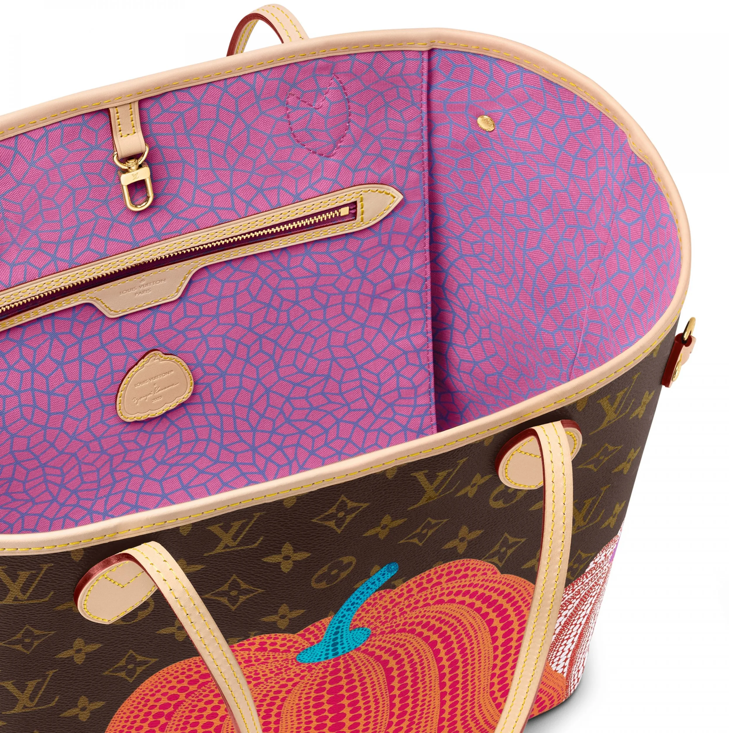 Mens burberry briefcase Bagsaaa LV x YK Neverfull MM M46468 Pumpkin print