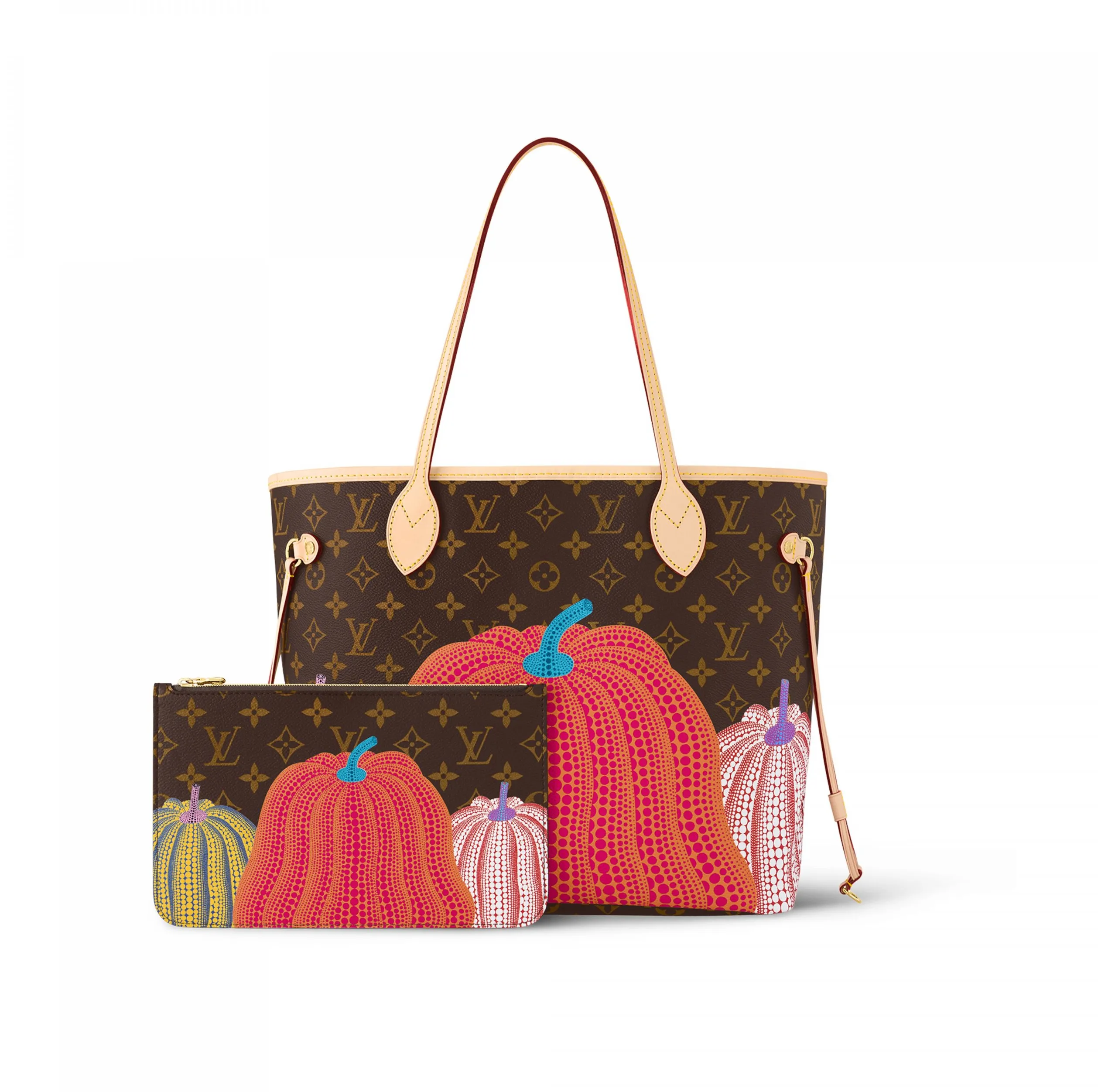 Mens burberry briefcase Bagsaaa LV x YK Neverfull MM M46468 Pumpkin print
