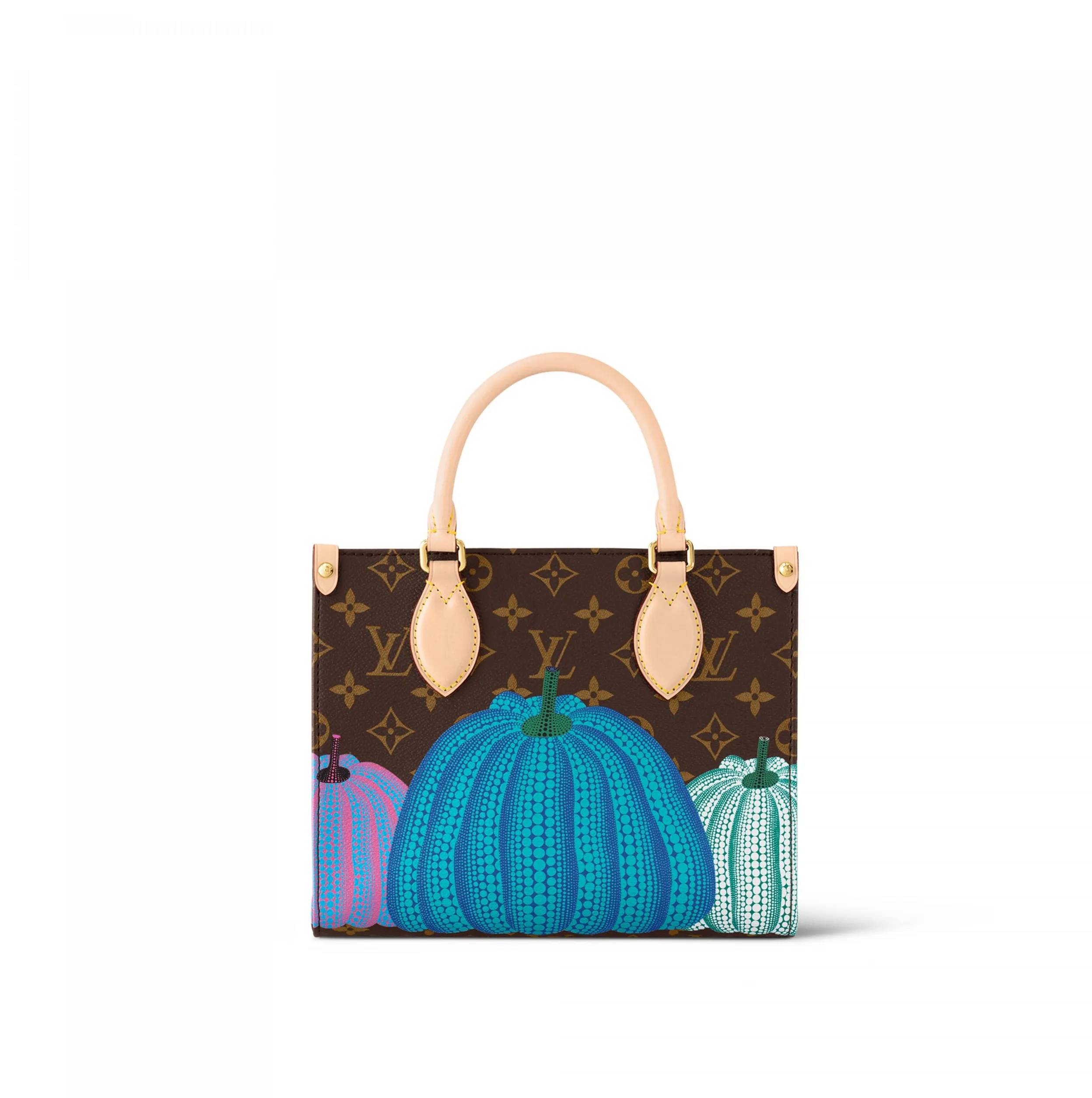 Ralph lauren polo replica Bagsaaa LV x YK OnTheGo PM M46467 Pumpkin print
