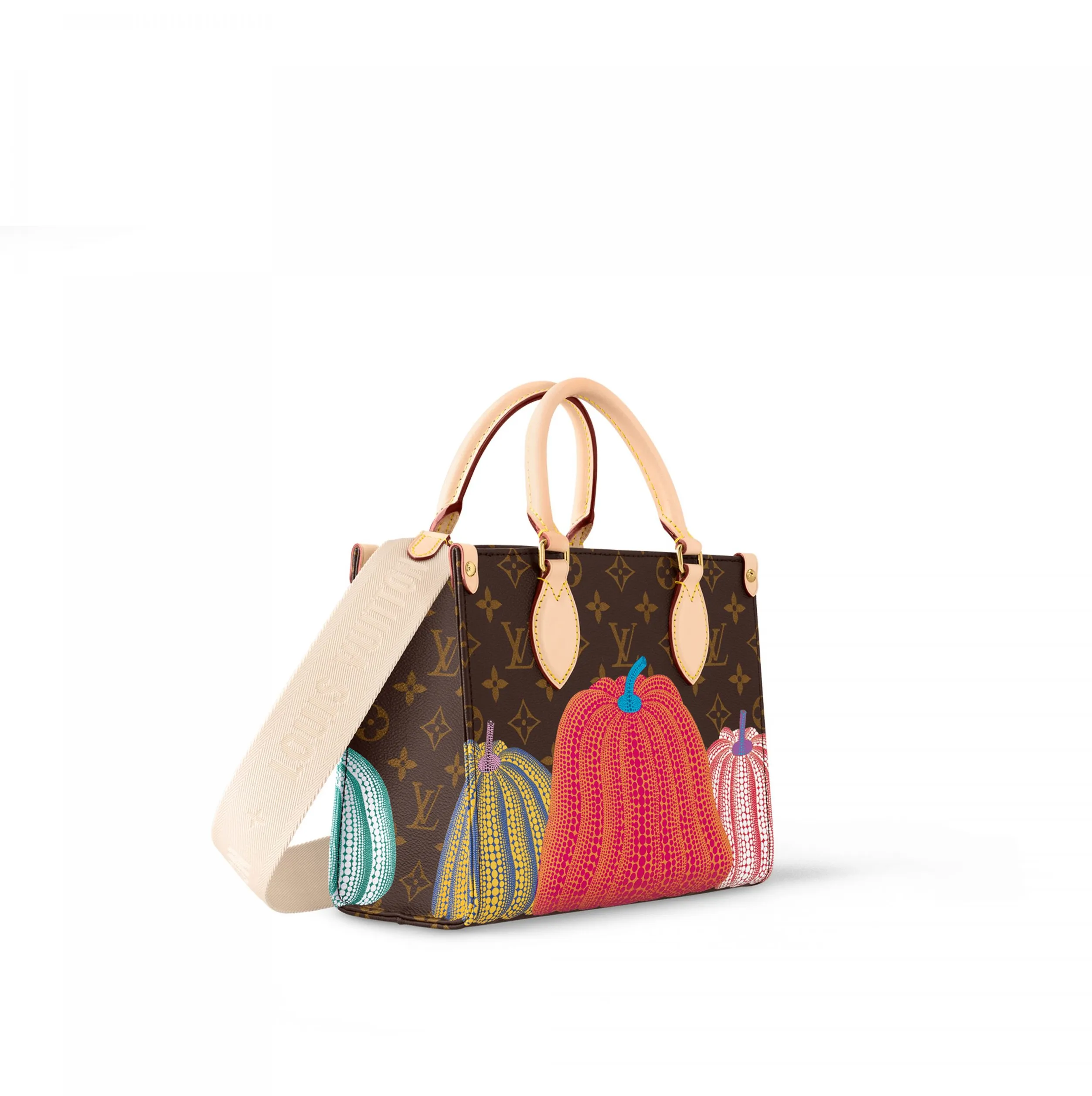 Ralph lauren polo replica Bagsaaa LV x YK OnTheGo PM M46467 Pumpkin print