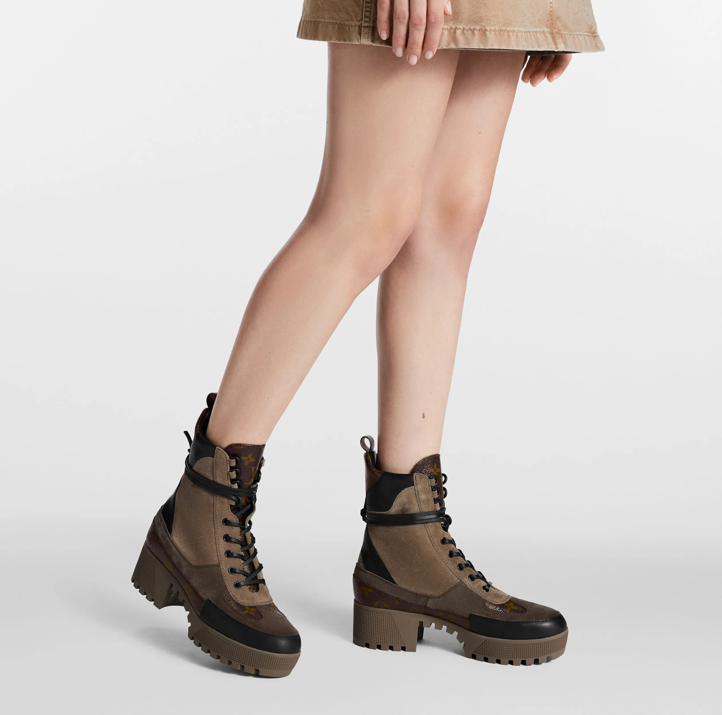 Rick owens shoes replica Bagsaaa Laureate Platform Desert Boot Beige 1A4XYE