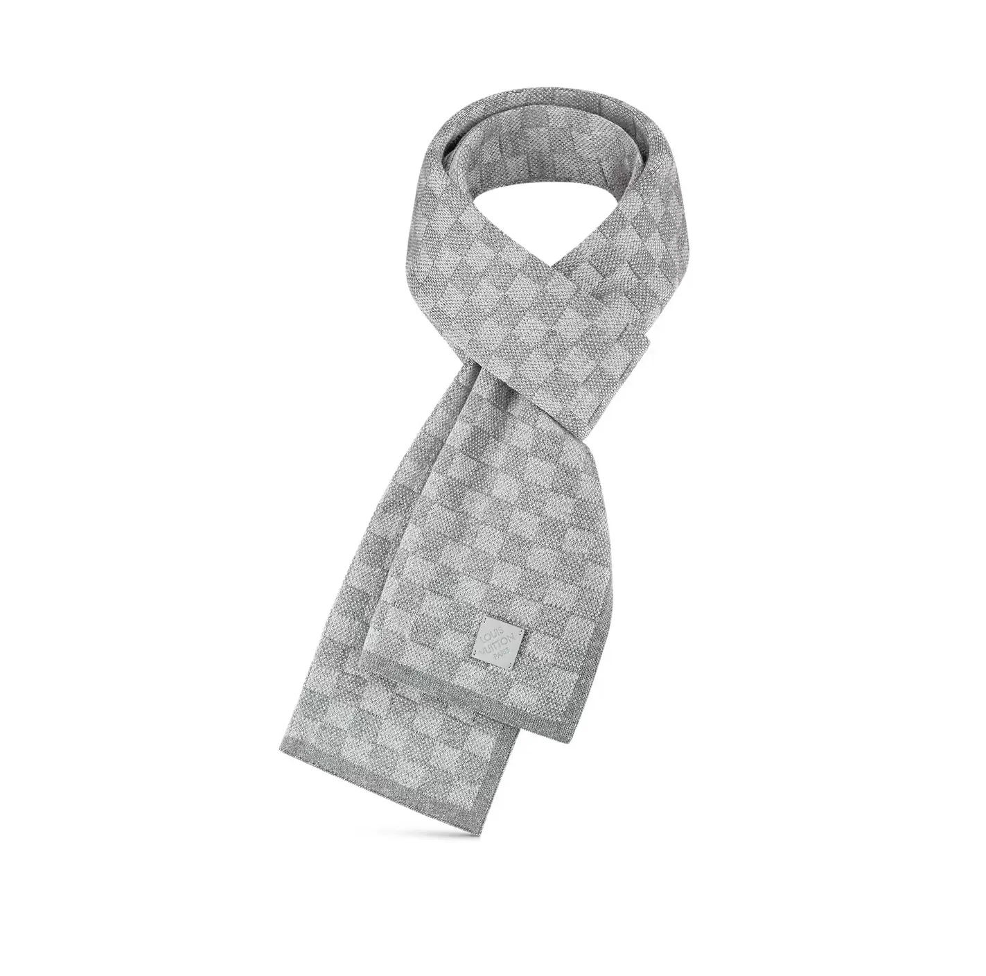 Replica miu miu Bagsaaa Light Grey M77989 Néo Petit Damier Scarf