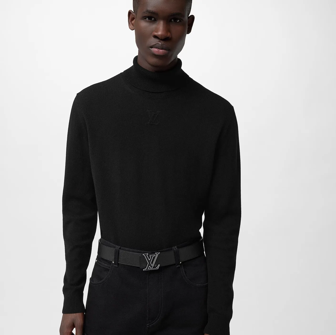 Ralph lauren polo replica Bagsaaa M0157U Black LV Initiales 40mm Reversible Belt