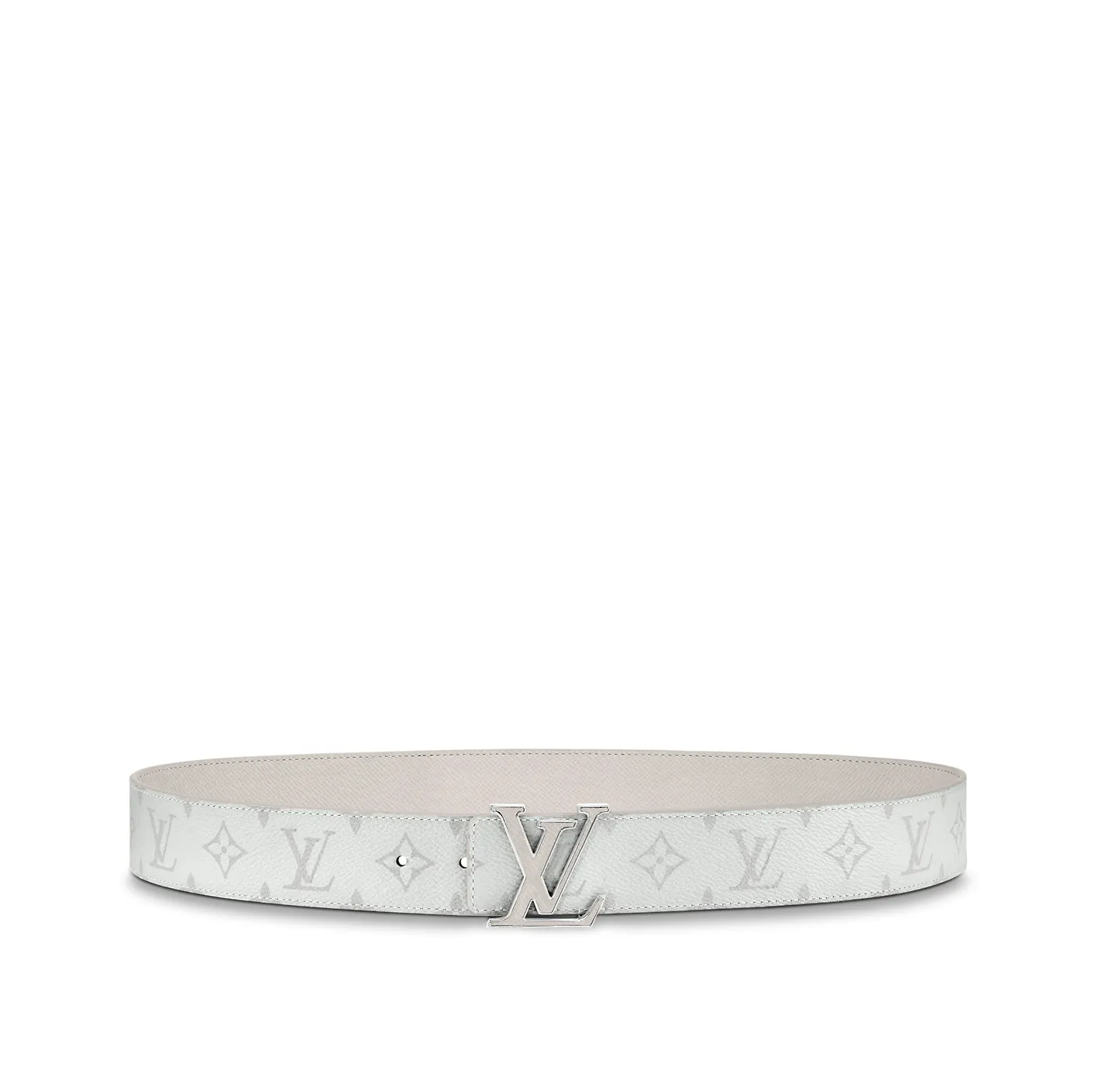 Bagsaaa M0158U White LV Initiales 40mm Reversible Belt