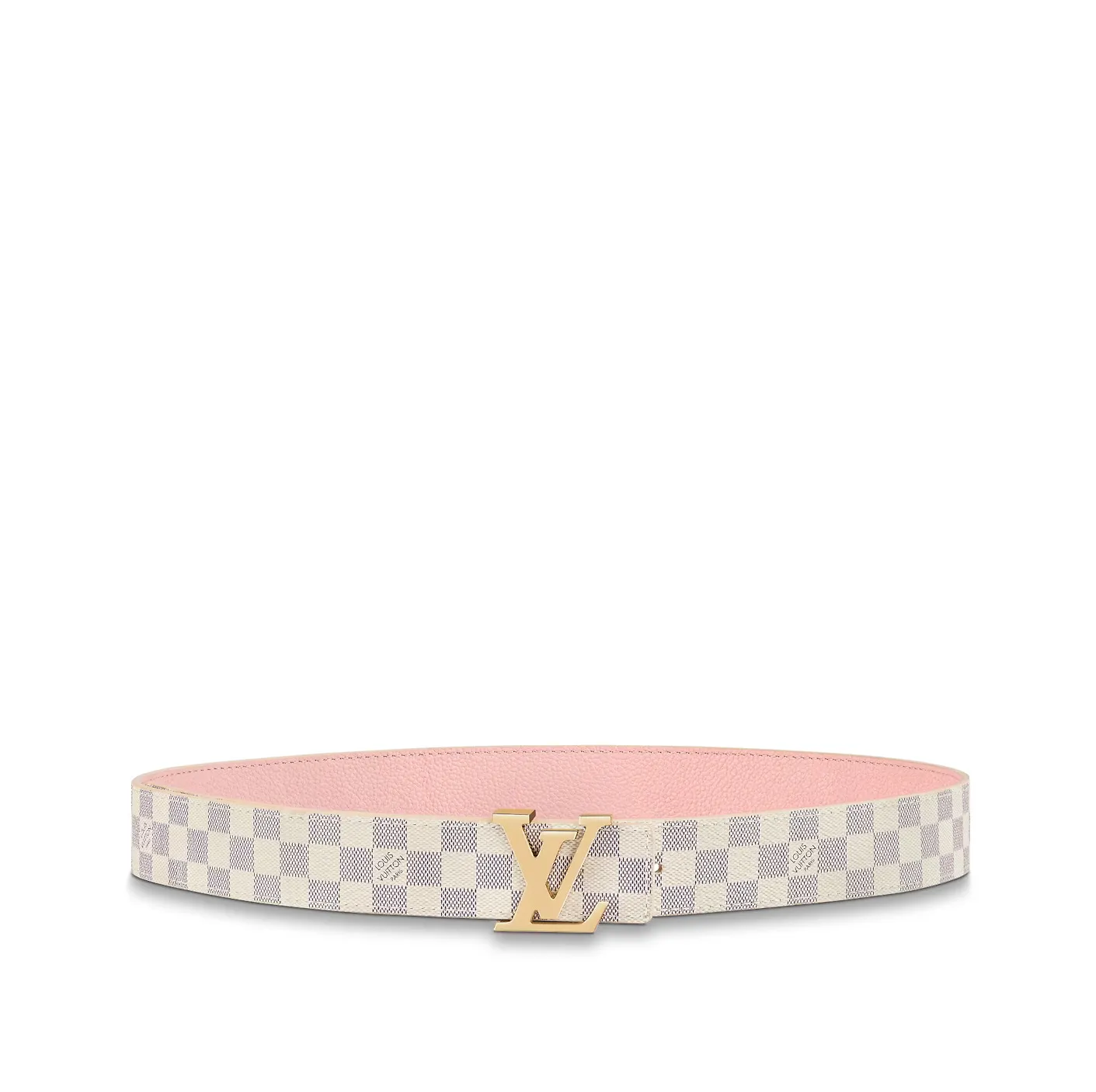 Bagsaaa M0571U Damier azur LV Initiales 30mm Reversible Belt