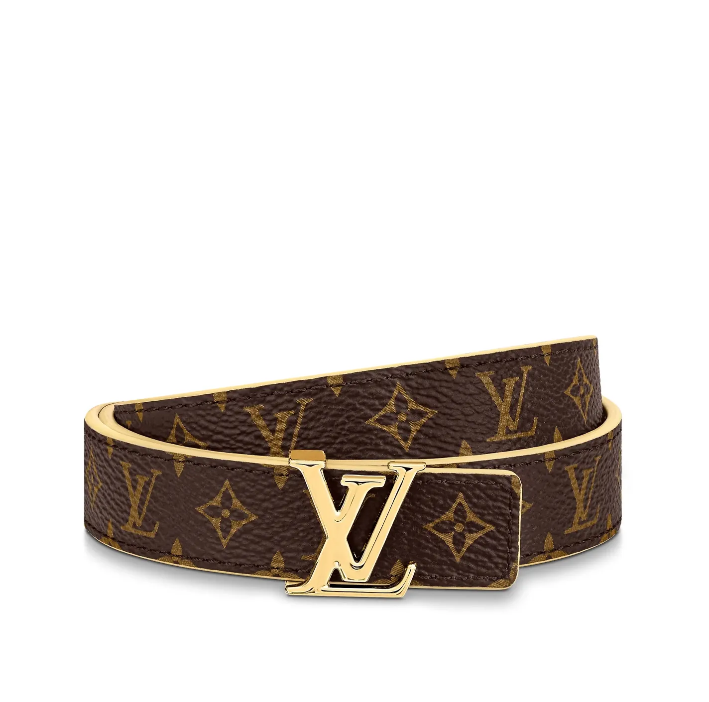 Replica ysl bag Bagsaaa M0702X Yellow LV Iconic 20mm Reversible Belt