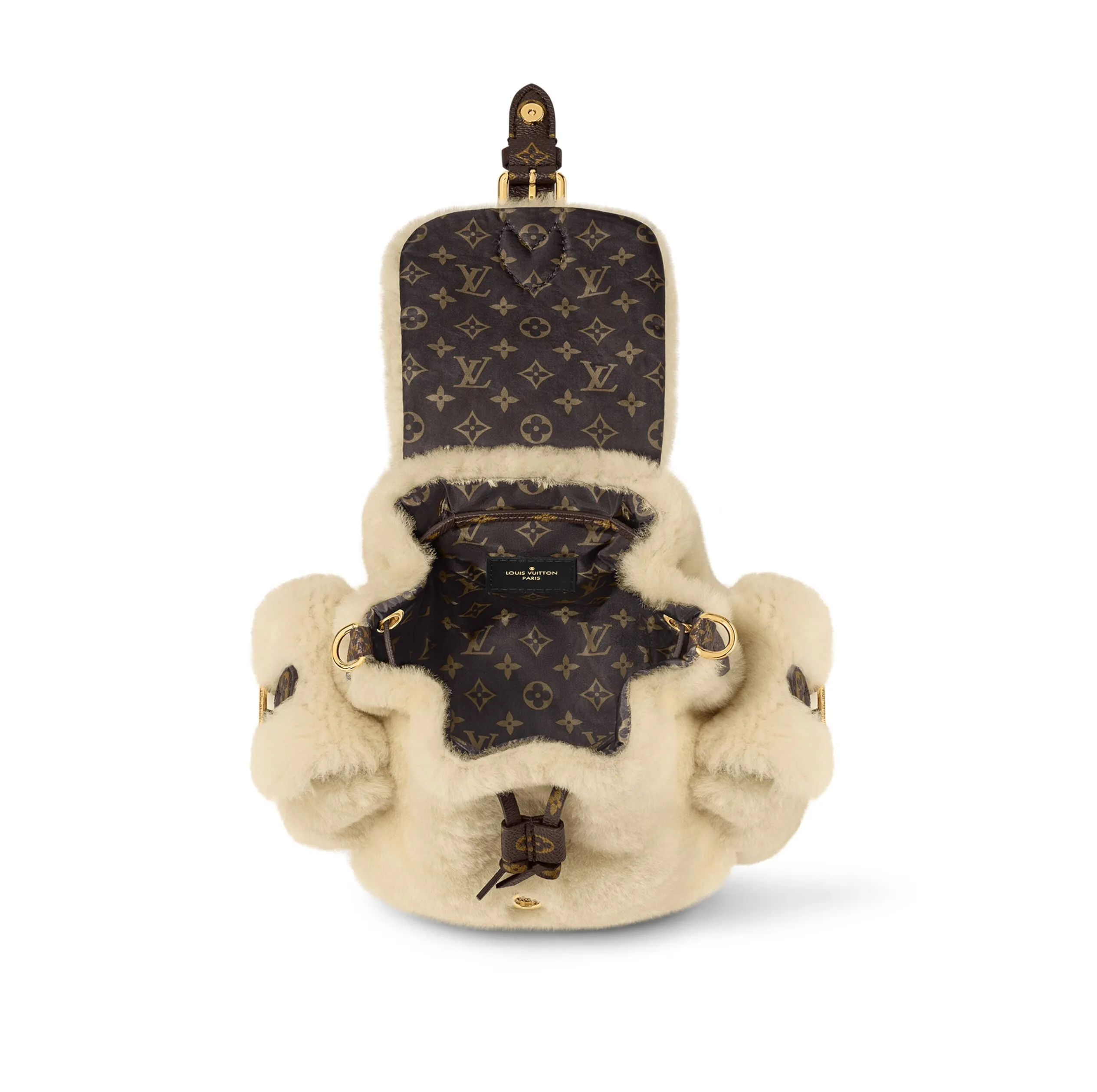 Replica shop Bagsaaa M11919 Nano Teddy Backpack Cream