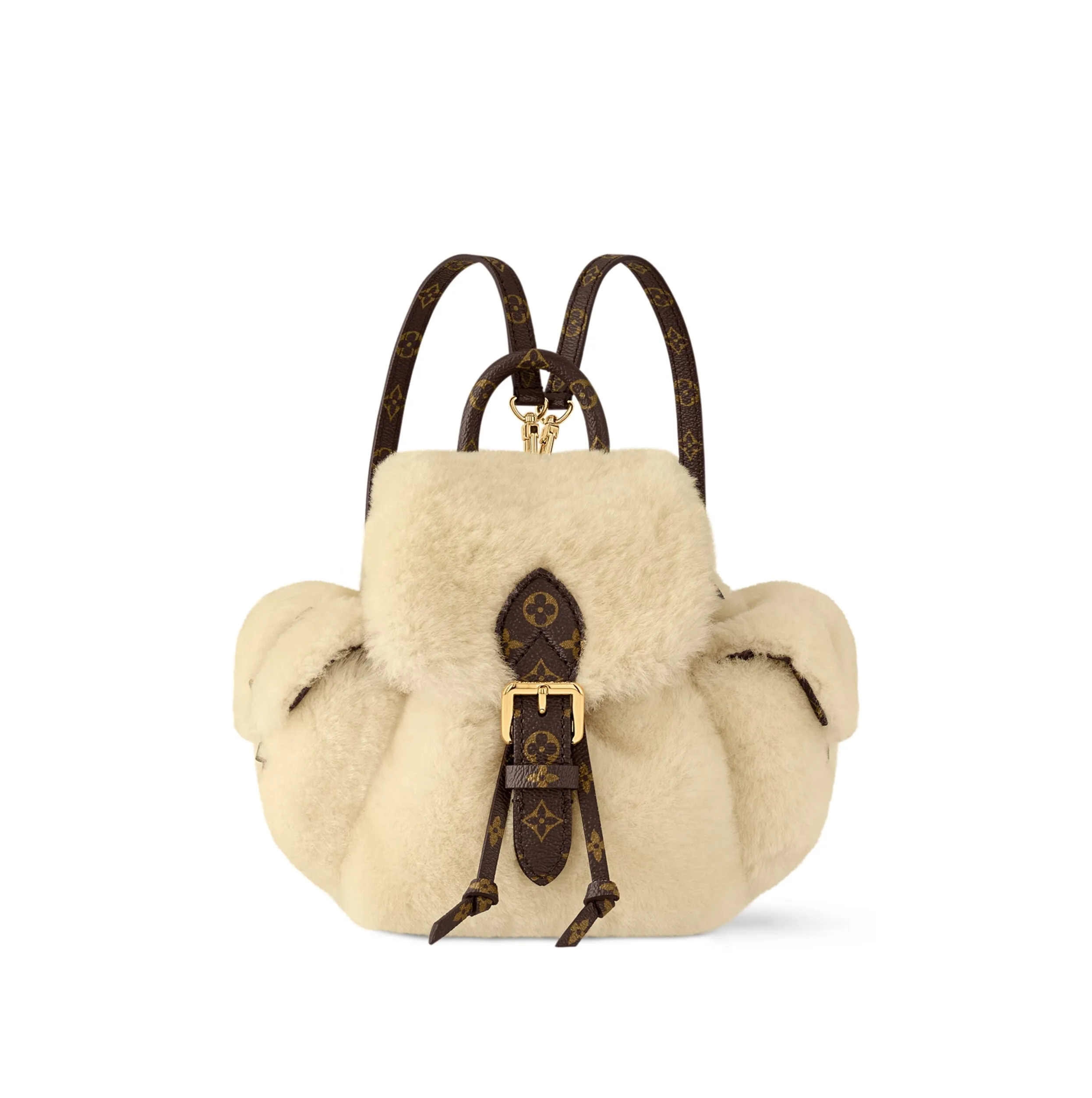 Bagsaaa M11919 Nano Teddy Backpack Cream