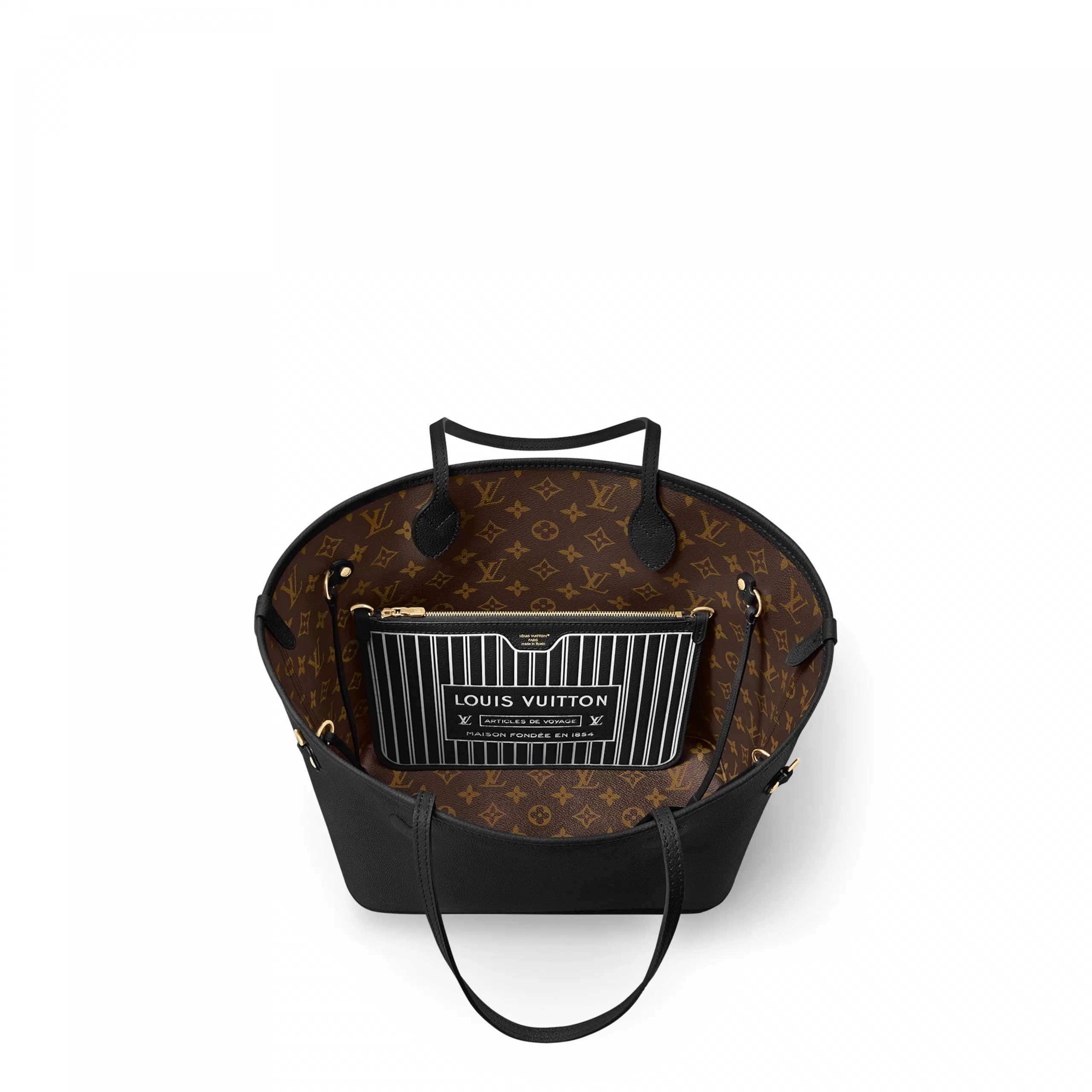 Balenciaga shoes replica Bagsaaa M11946 Neverfull Inside Out MM Black