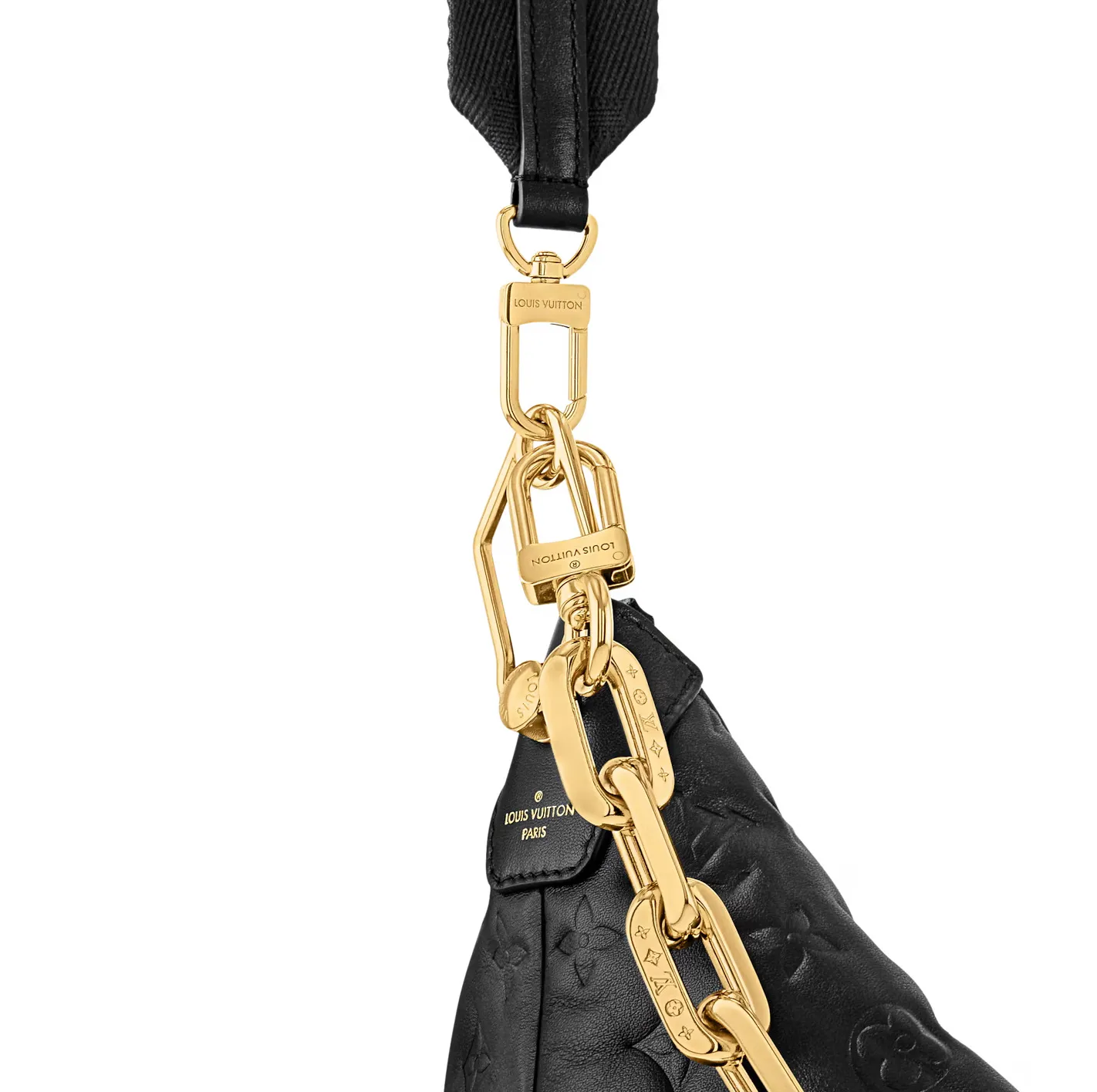 Replica ysl bags Bagsaaa M12068 Coussin Hobo MM Black